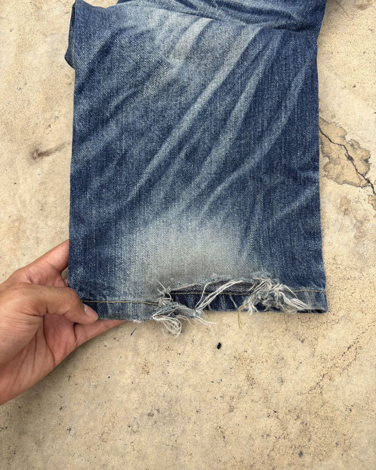 If Six Was Nine Thrashed Distressed LOLITA PEPSI Jeans ERD Grunge Size US 32 / EU 48 - 13 Thumbnail