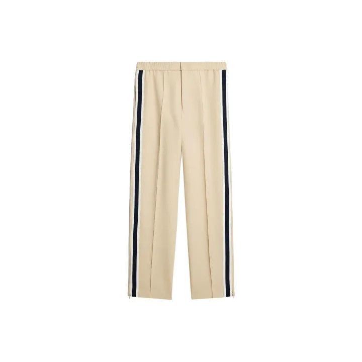 AMIPARIS Brown Striped Relaxed Fit Trousers -2507