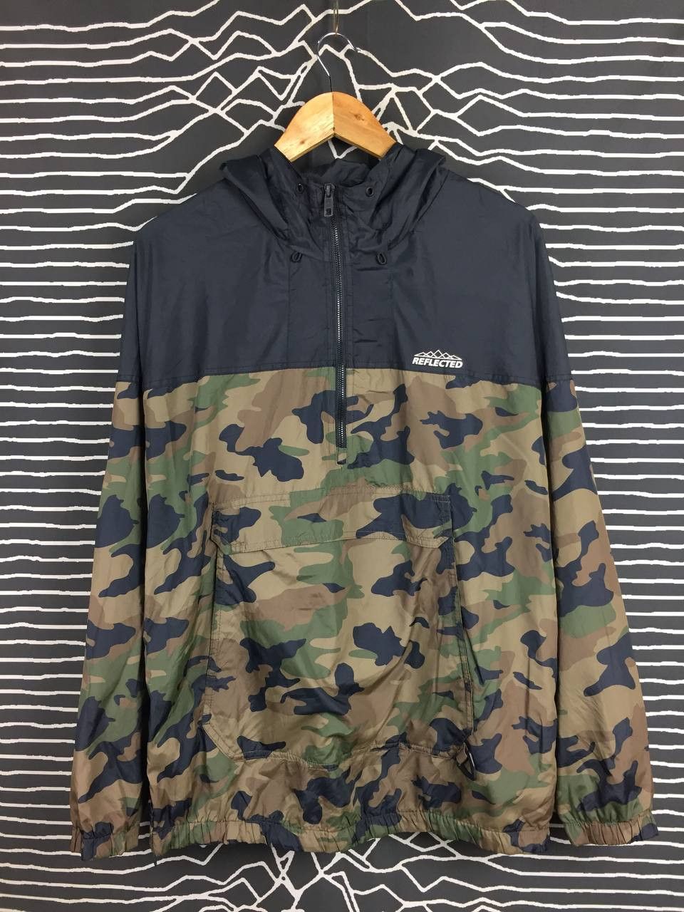 Bershka Bershka Reflected Camo Anorak Windbreaker Jacket Size US M / EU 48-50 / 2 - 1 Thumbnail