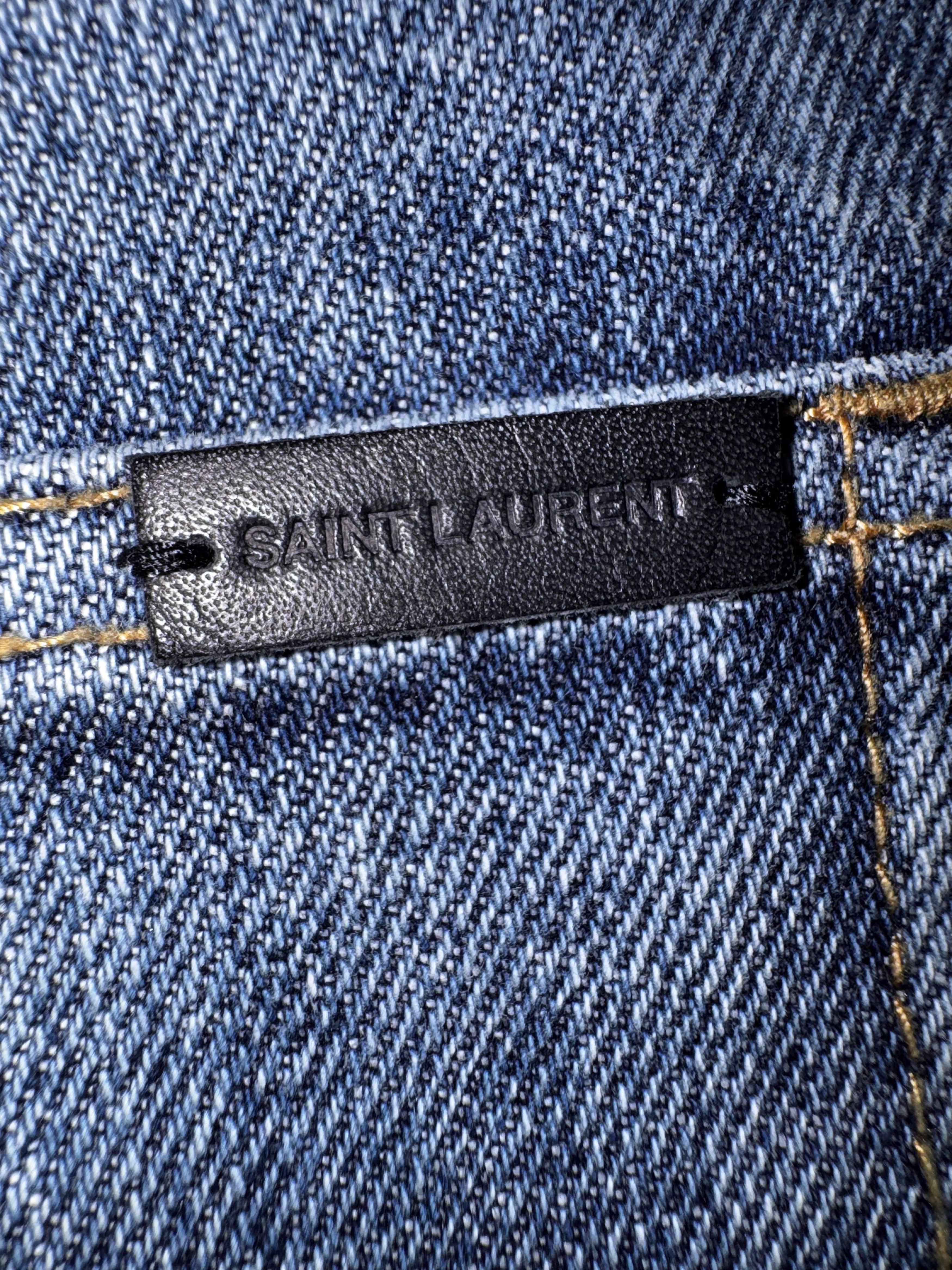 Saint Laurent Paris SAINT LAURENT SS22 RUNWAY PROTOTYPE DENIM Size US 27 - 4 Thumbnail