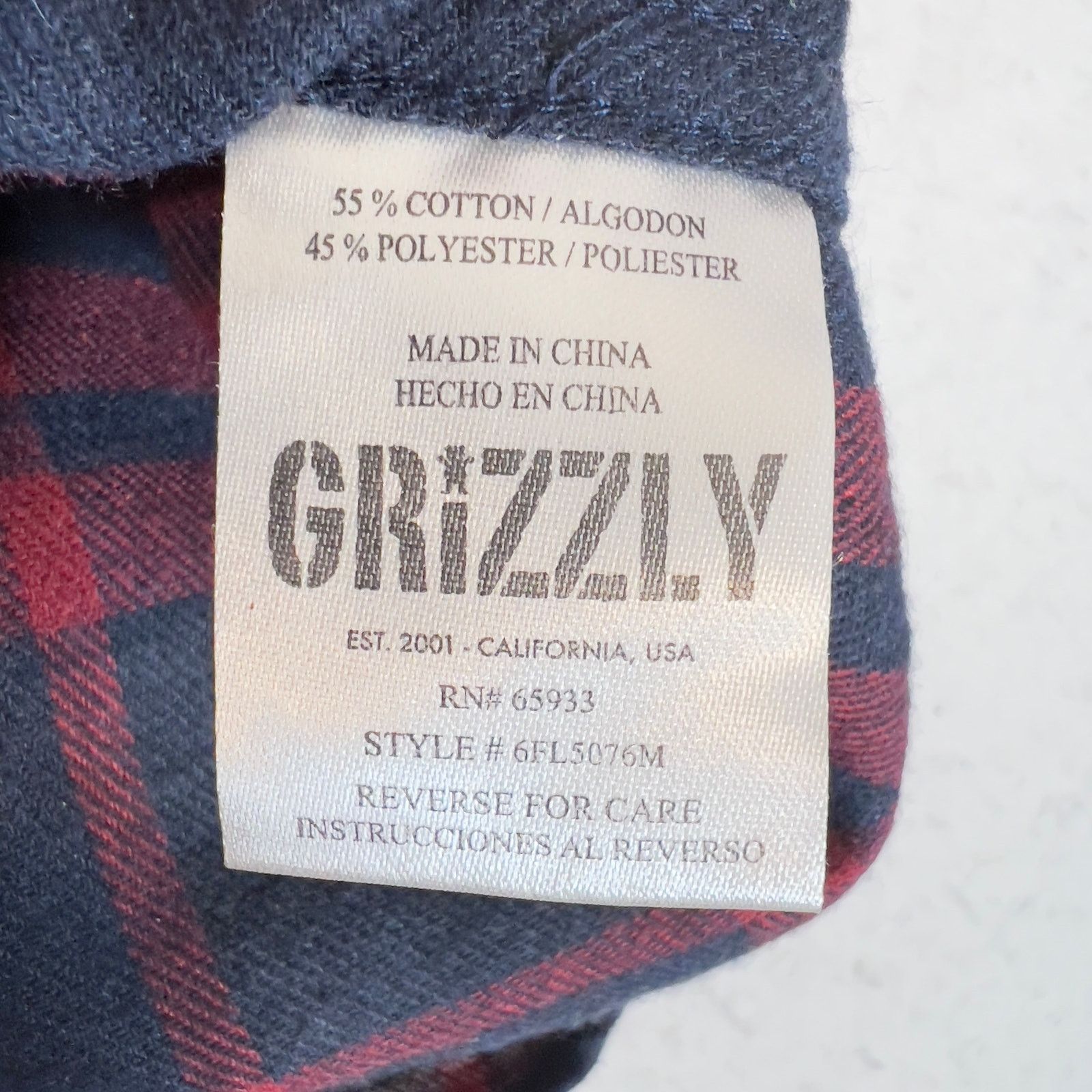 Dakota Grizzly Grizzly Flannel Button Shirt Mens 2XL Blue Heavy Duty Fabric Size US XXL / EU 58 / 5 - 7 Thumbnail