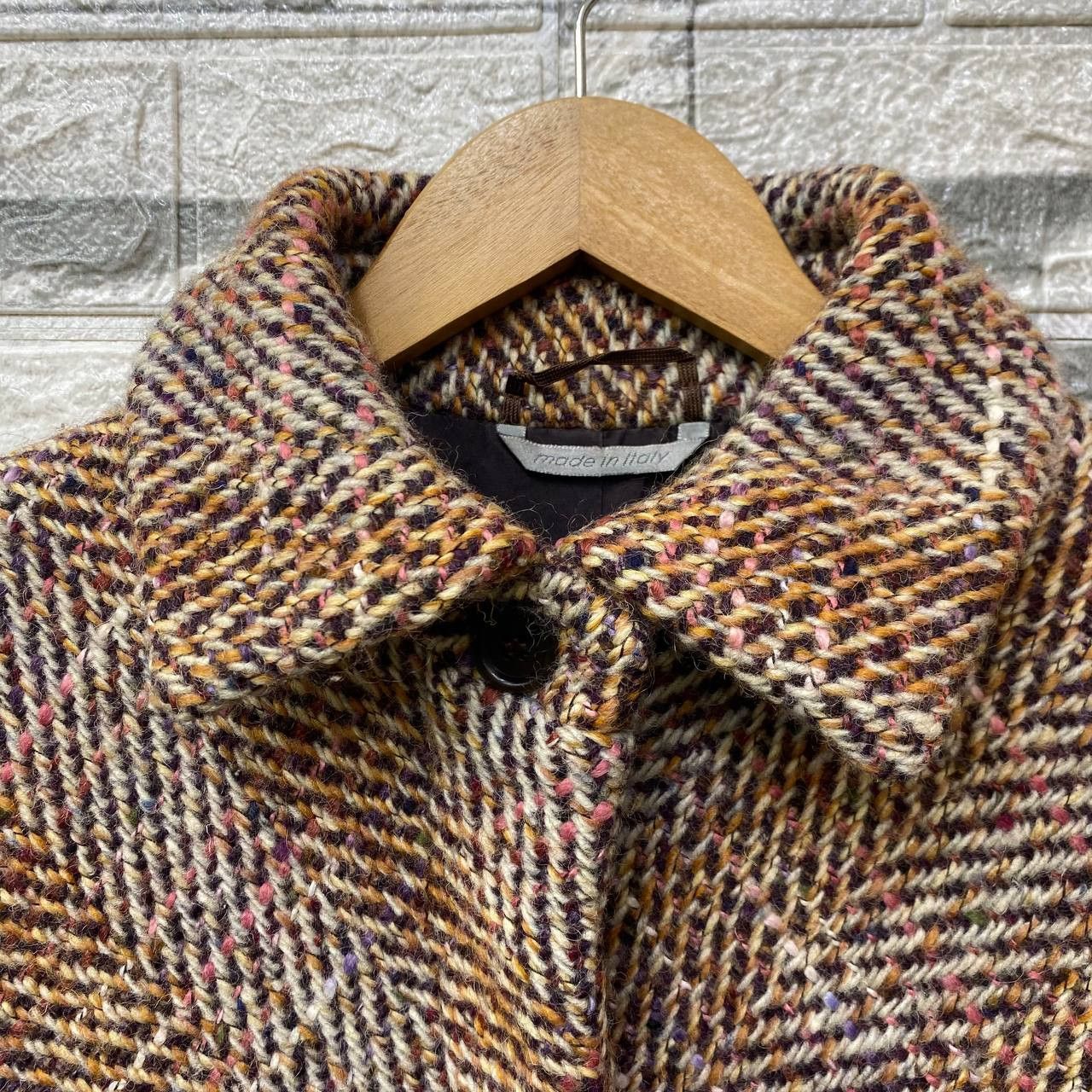 Max Mara MAX MARA TWEED KNITTED LONG COAT Size XS / US 0-2 / IT 36-38 - 6 Thumbnail