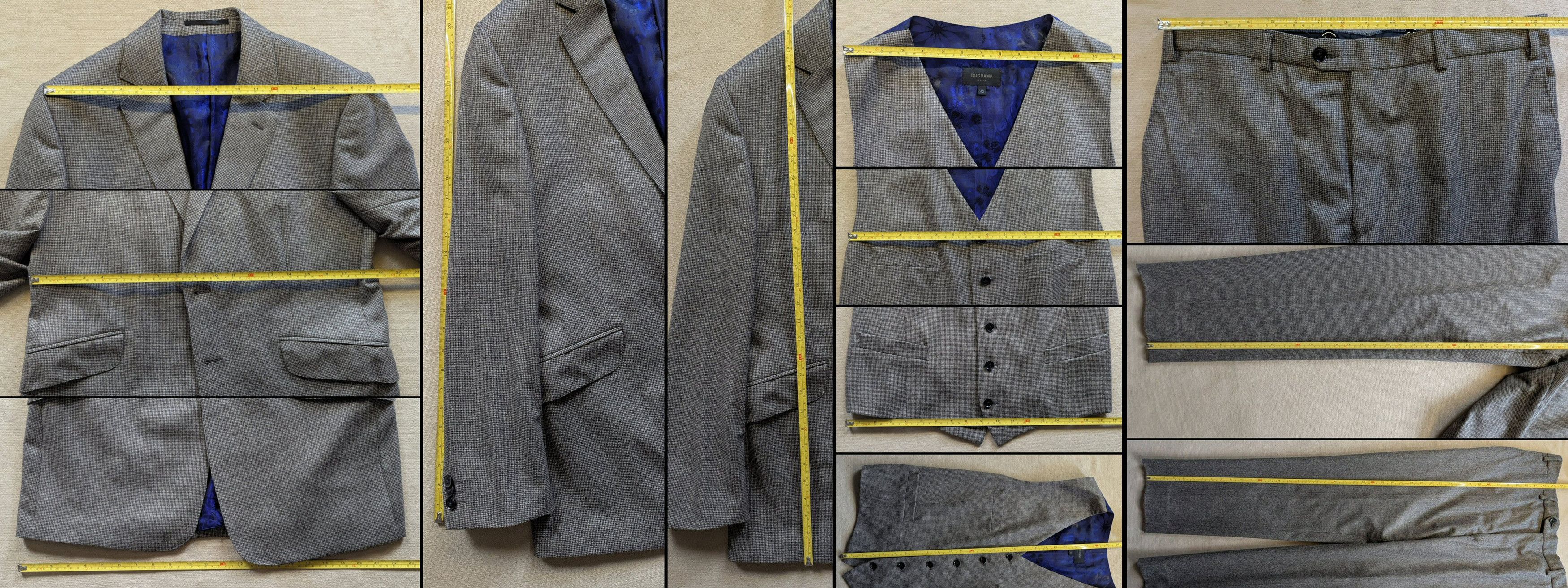 Duchamp London Duchamp 2-Button 3-Piece Light Brown Suit 42R NWT Size 42R - 9 Thumbnail