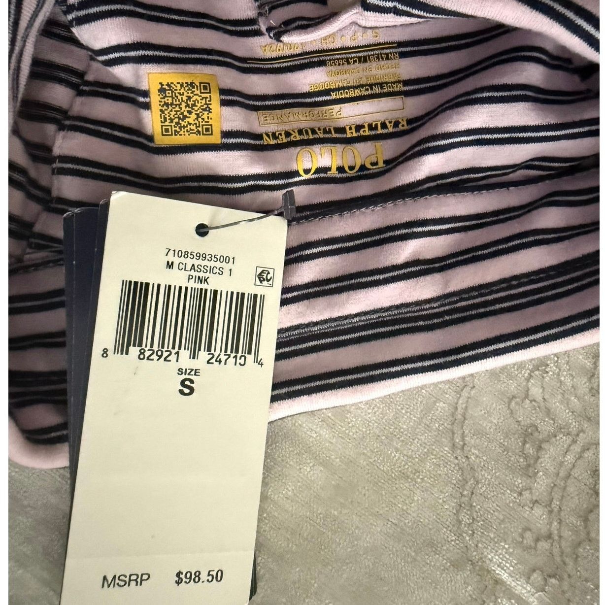 Polo Ralph Lauren Polo Ralph Lauren 40/1 Perf Jersey Size US S / EU 44-46 / 1 - 5 Thumbnail