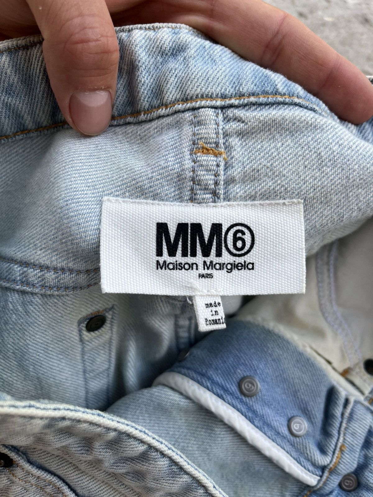 Maison Margiela Maison Margiela MM6 Flared Dirty Faded Jeans Denim Pants Size 27" / US 4 / IT 40 - 3 Thumbnail