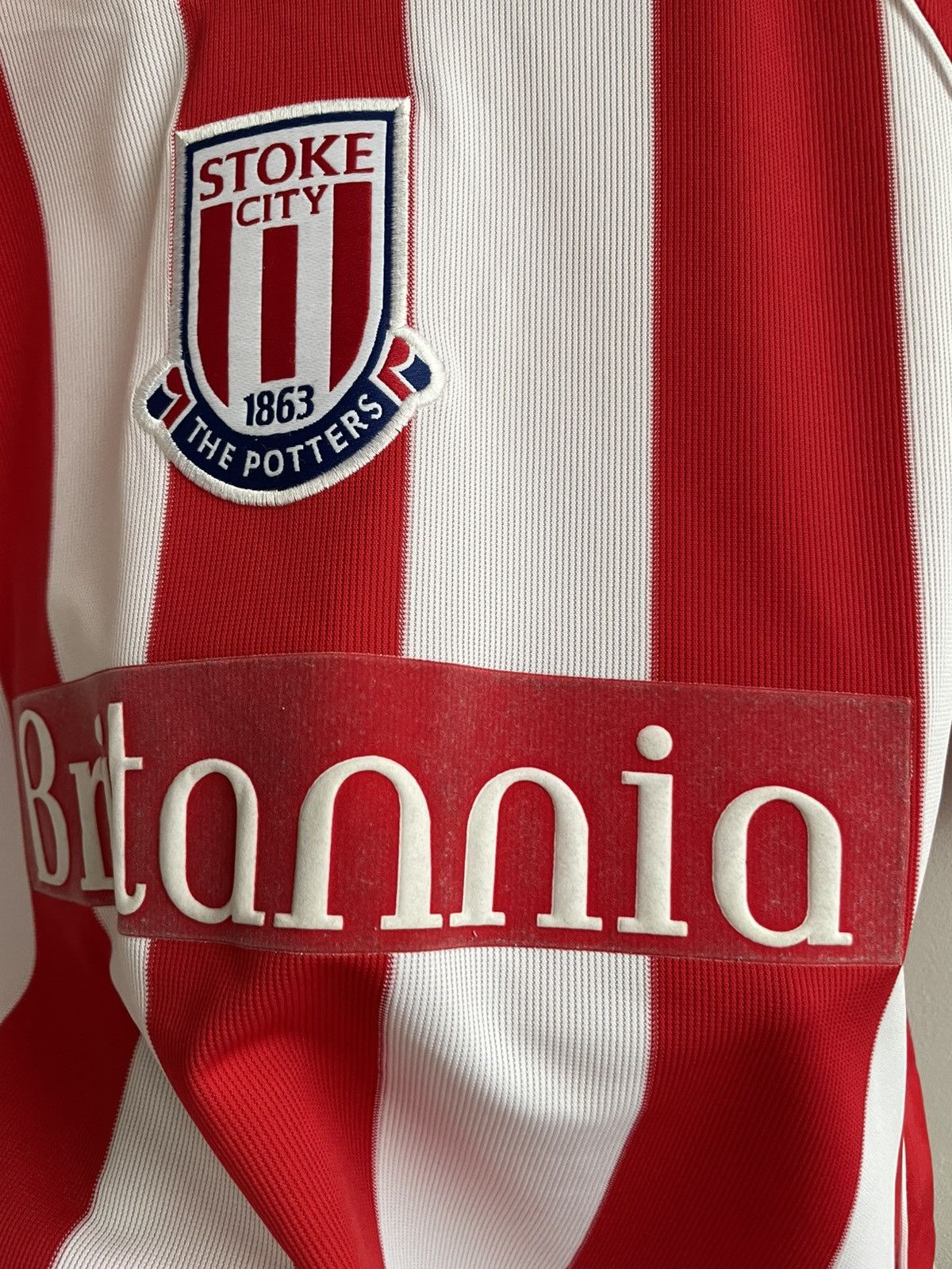 Le Coq Sportif Stoke City 2001 2002 2003 Home Football Soccer Jersey Shirt Size US XL / EU 56 / 4 - 7 Thumbnail