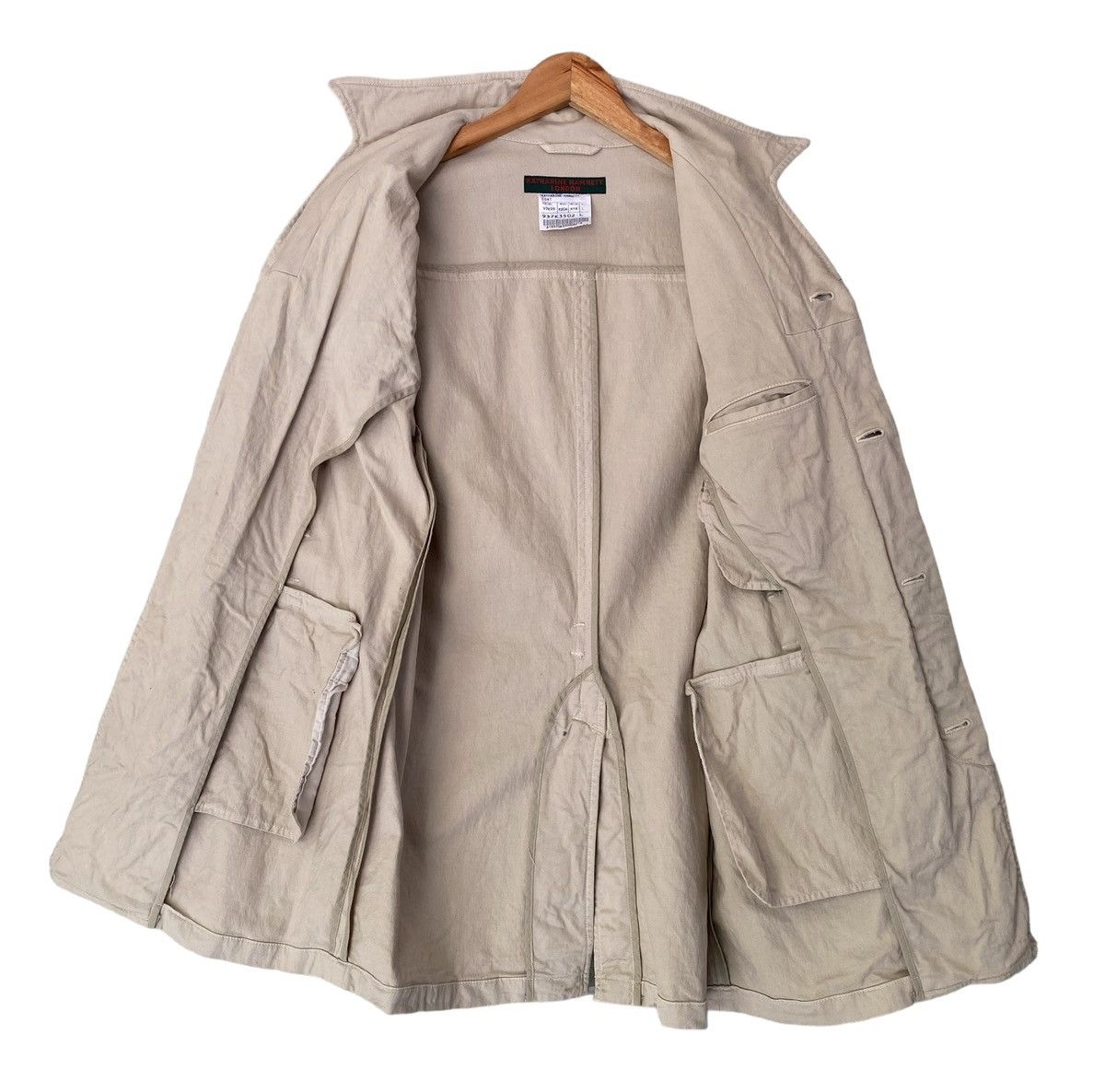 Designer KATHARINE HAMNETT LONDON Button Jacket Size US L / EU 52-54 / 3 - 13 Thumbnail