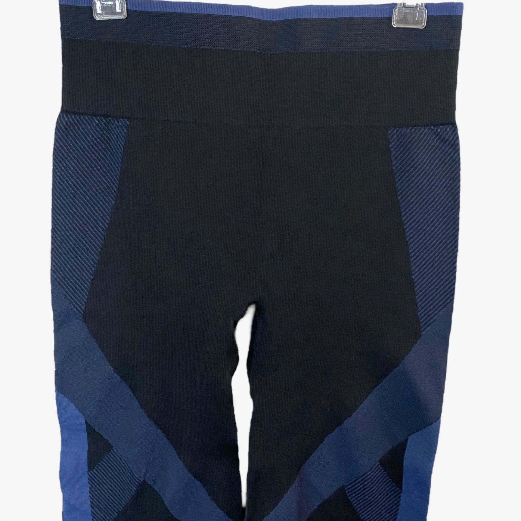 Victoria's Secret VICtoria's Secret Pink High-Waisted Ribbed Leggings L Black Blue Leggings Womens L Size 36" / US 14 / IT 50 - 5 Thumbnail