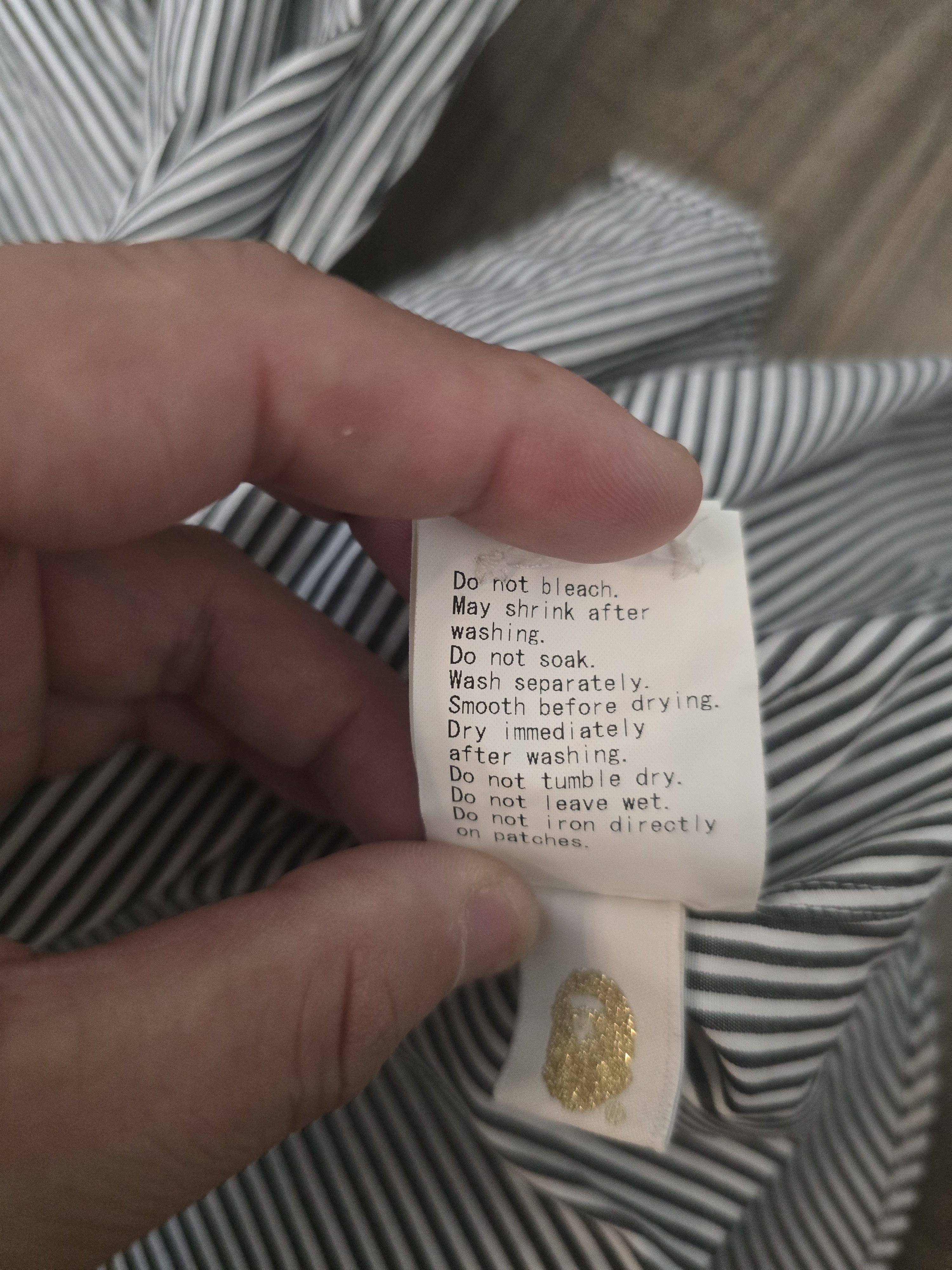 Bape Mr Bathing Ape Bape Striped Shirt small Size US S / EU 44-46 / 1 - 5 Thumbnail