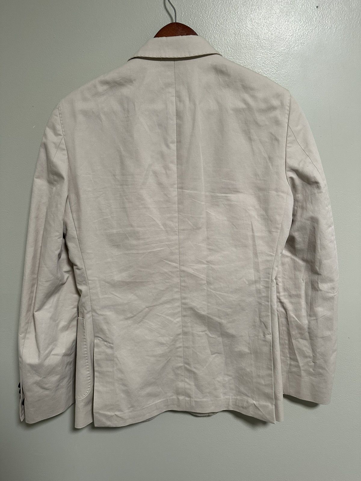 Reiss Reiss London Cotton Linen Notch Lapel Blazer Size 36R - 2 Thumbnail