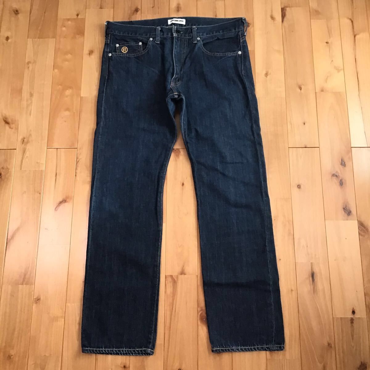 Bape Kagoshima limited color BAPE LOGO denim pants APE ★size M Size US 32 / EU 48 - 3 Thumbnail