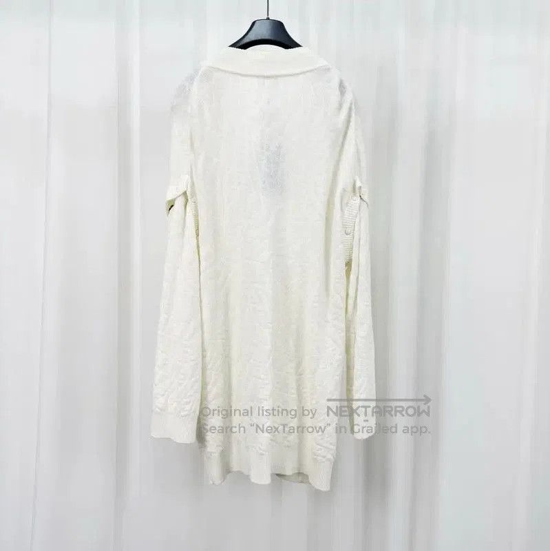 Fendi Fendi Men's White Cotton Blend Cardigan . Size US S / EU 44-46 / 1 - 2 Thumbnail