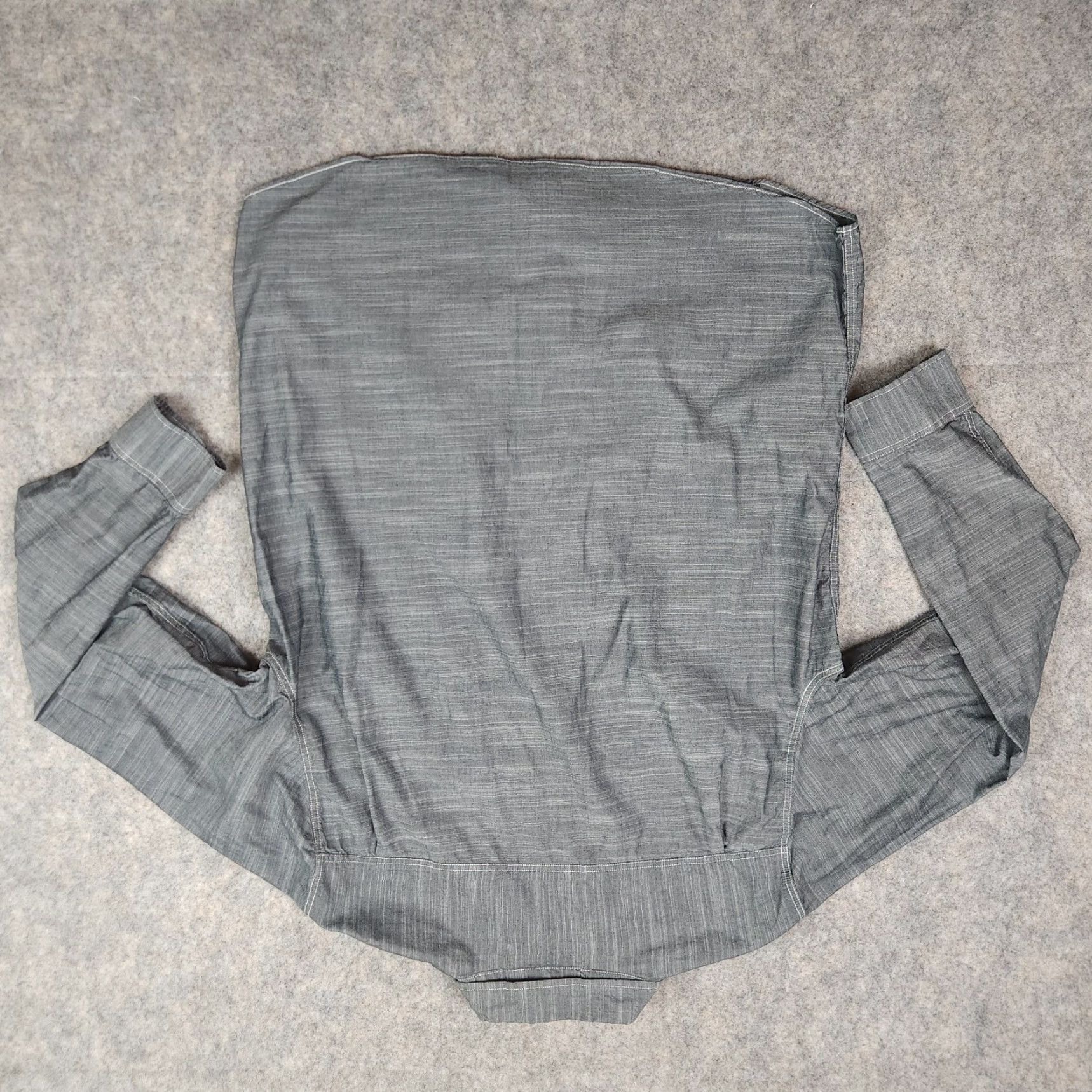 Vintage Grunt Style Button-Up Shirt Mens Large Gray Long Sleeve Patriotic Logo Shirt Size US L / EU 52-54 / 3 - 7 Thumbnail