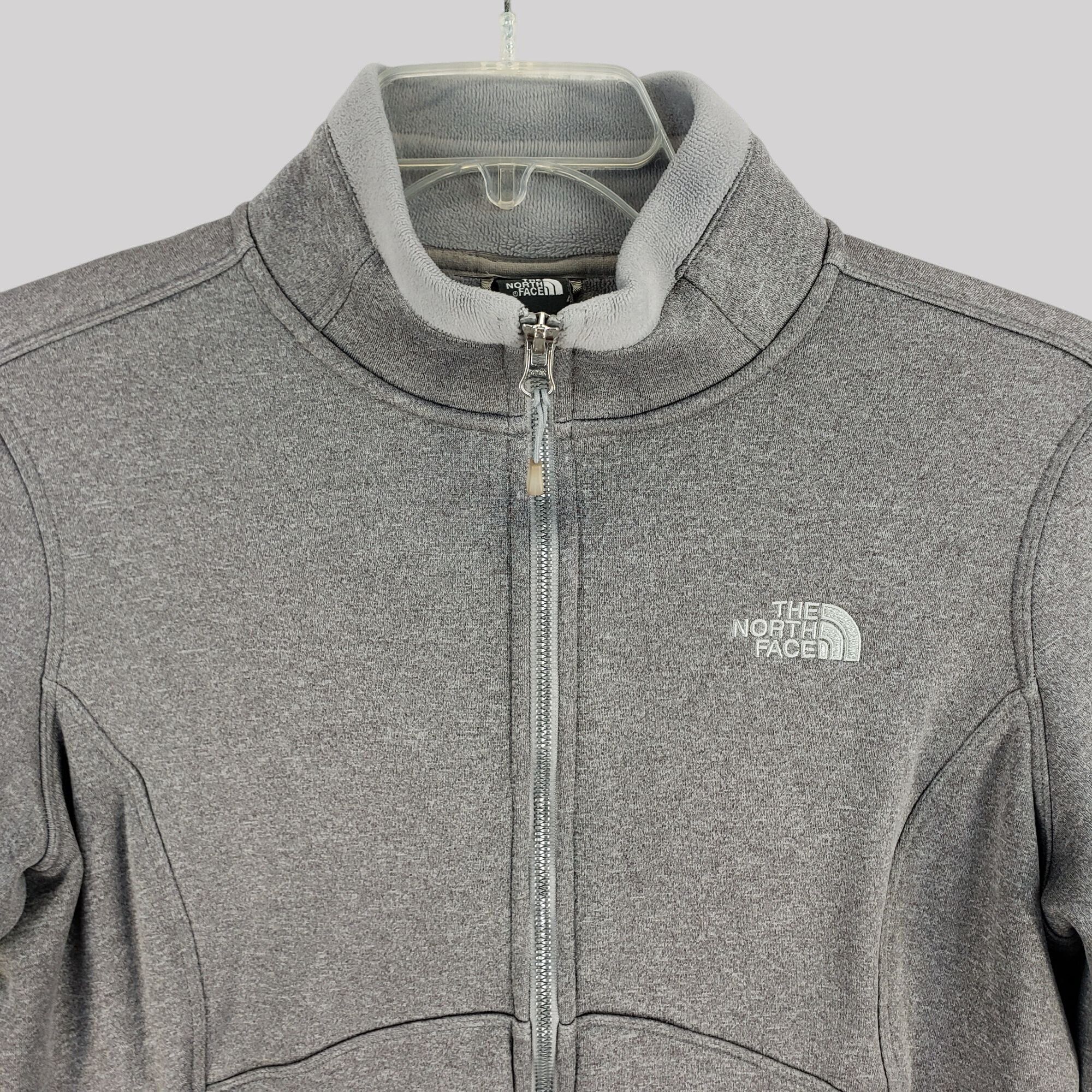 The North Face The North Face Womens Gray Full-Zip Mock Neck Jacket Size L Size L / US 10 / IT 46 - 6 Thumbnail