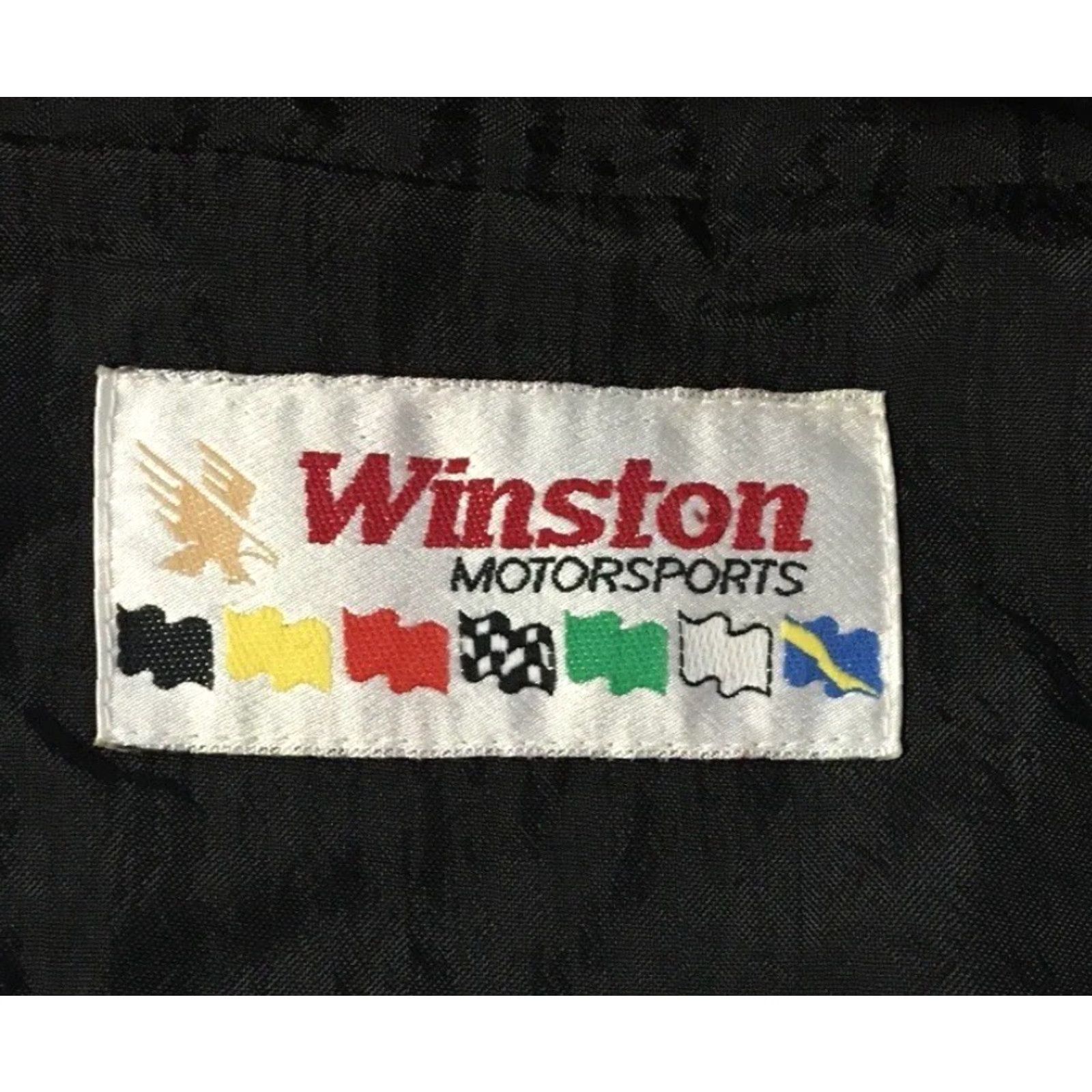 NASCAR VINTAGE Dale Earnhardt NASCAR Winston Cup Racing Bomber Jacket M USA Black Mens Size M Grunge 80s 90s Racing Team Indy 500 Daytona American NASCAR Size US M / EU 48-50 / 2 - 4 Thumbnail