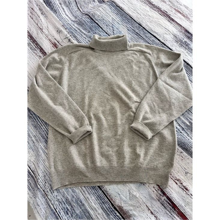 Other Daniel Bishop 100% Cashmere Classic Light Gray Turtleneck Sw Size XXL / US 16-18 / IT 52-54 - 2 Thumbnail