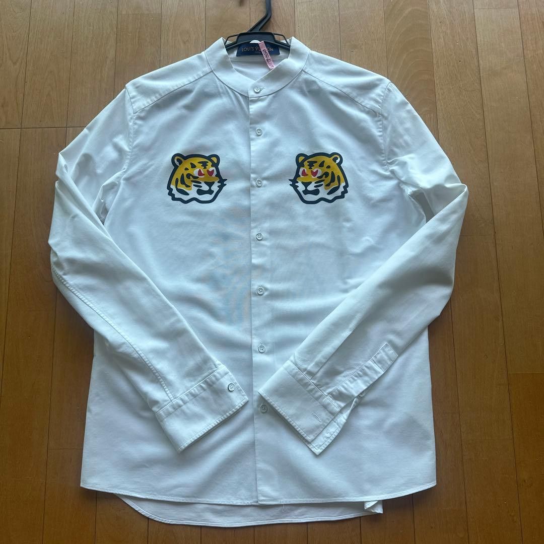 Louis Vuitton Louis Vuitton Tiger-Embroidered White Shirt Size US S / EU 44-46 / 1 - 1 Thumbnail