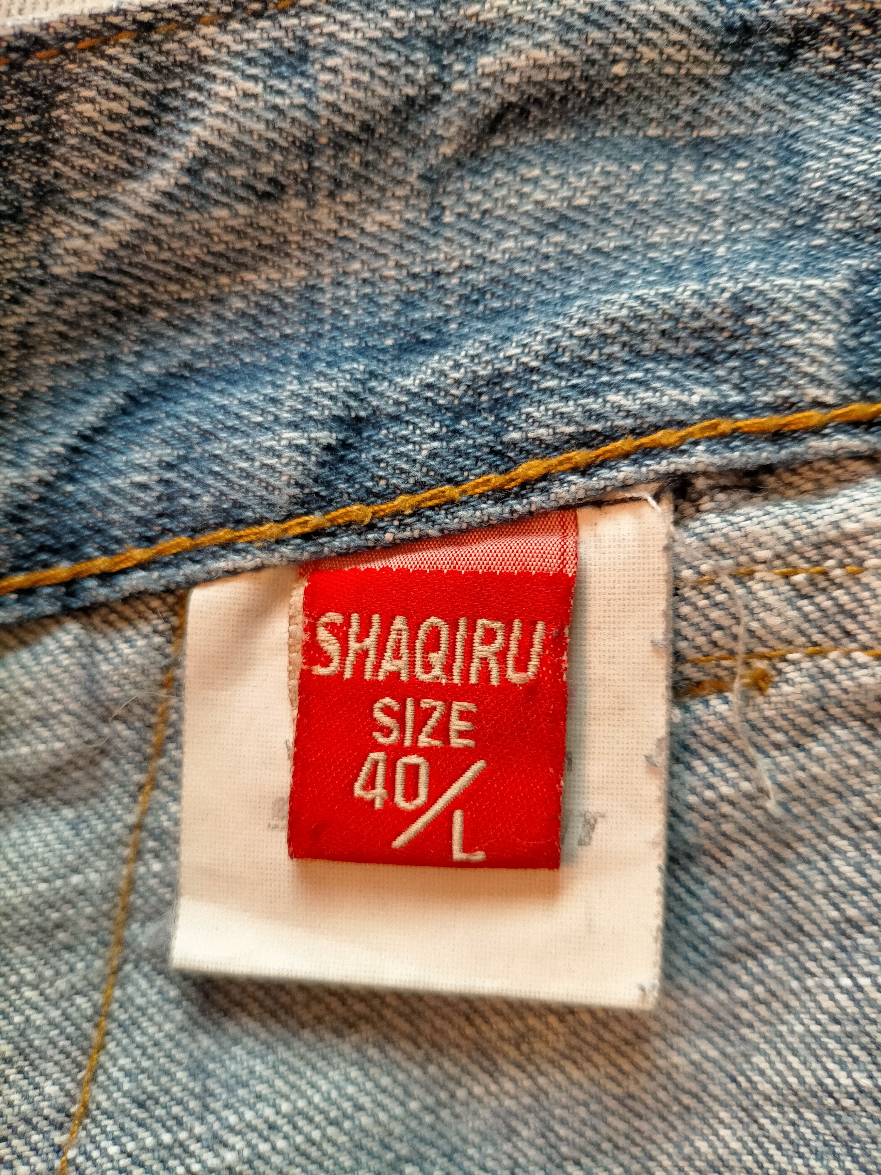 If Six Was Nine Flare Jeans Shaqiru Japan Patchwork Boot cut Blue Jeans Size US 31 - 21 Thumbnail