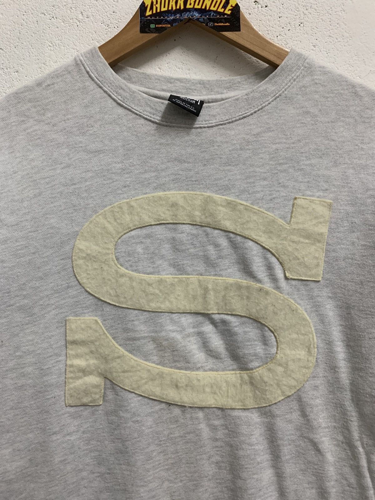 Japanese Brand Vintage Stussy S Big Logo Sweatshirt Size US M / EU 48-50 / 2 - 3 Thumbnail