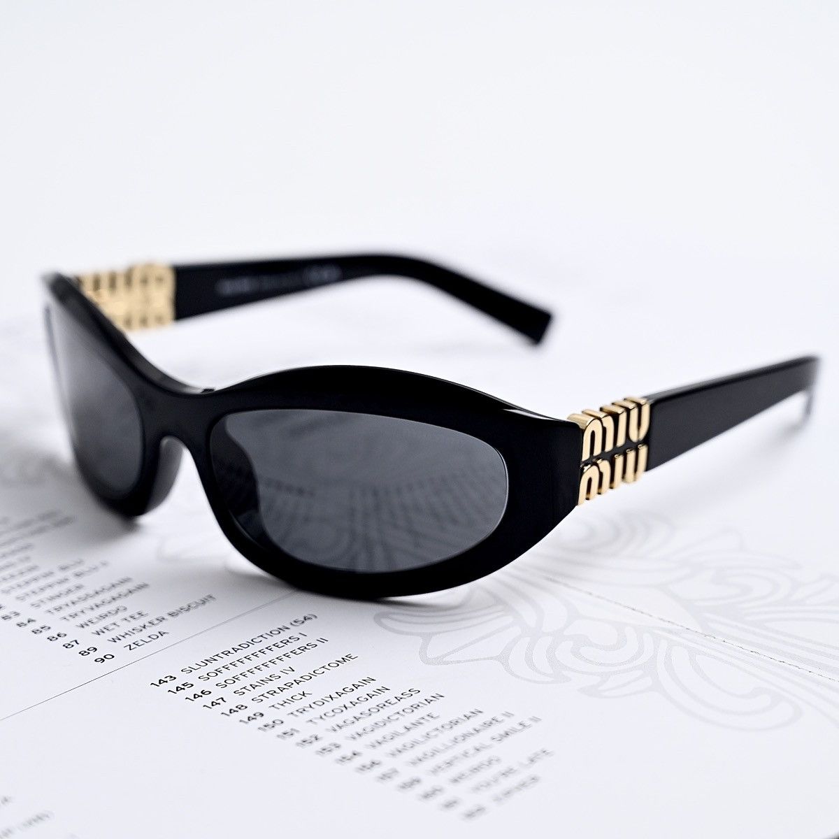 Miu Miu MIU MIU 0MU 14ZS SUNGLASSES Size ONE SIZE - 2 Thumbnail