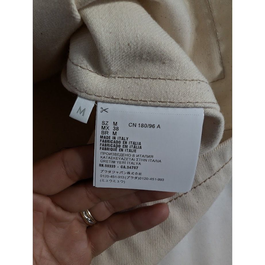 Prada o1rshd1 Bull Denim in Natural Size US M / EU 48-50 / 2 - 12 Thumbnail