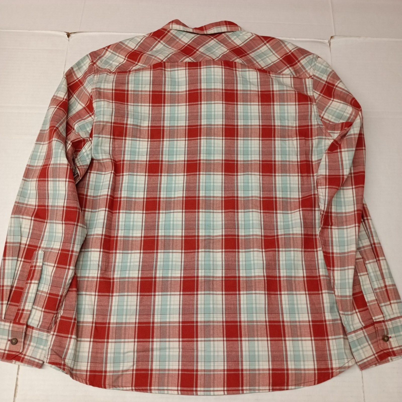 Wrangler Wrangler Cowboy Wash Shirt Men's Size XL Red Sky Blue Plaid Size US XL / EU 56 / 4 - 8 Thumbnail