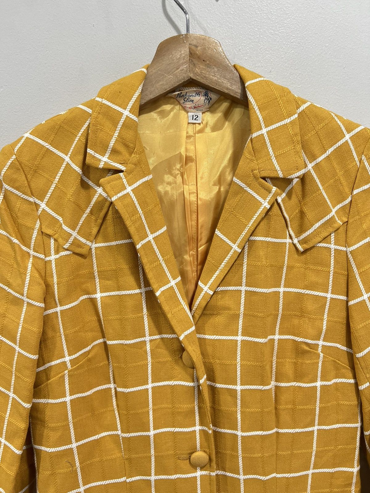 Vintage Vintage Panhandle Slim Blazer Coat plaid striped 70s 60s Size XL / US 12-14 / IT 48-50 - 3 Thumbnail