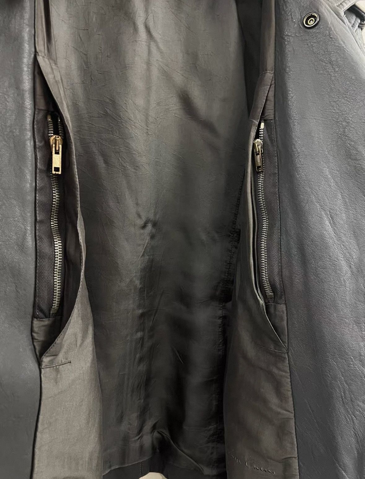 Rick Owens Rick Owens Motorcycle rider leather coat jacket Size US S / EU 44-46 / 1 - 3 Thumbnail