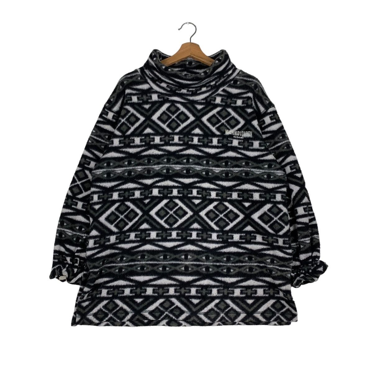 Michiko Koshino Abstract Design Pullover Fleece #0888-C40