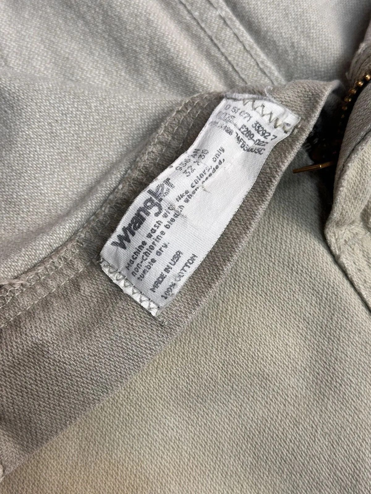 Guidi Wrangler Vintage USA 80s Beige Denim Pants Straight Fit 32 Size US 32 / EU 48 - 7 Thumbnail