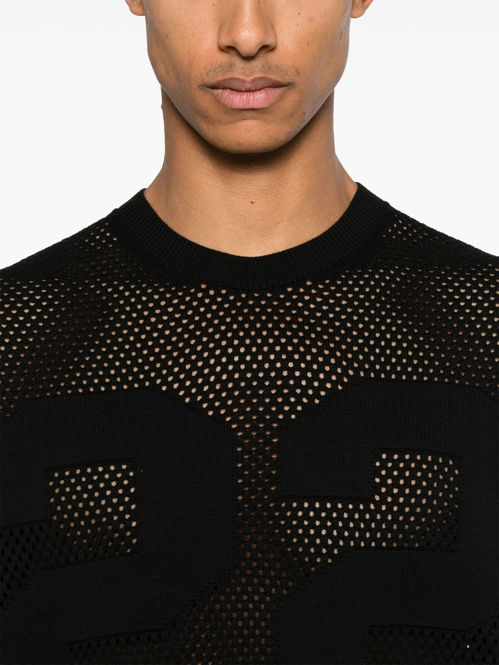 Amiri o1orln1125 22 Crewneck Sweater in Black Size US L / EU 52-54 / 3 - 5 Thumbnail