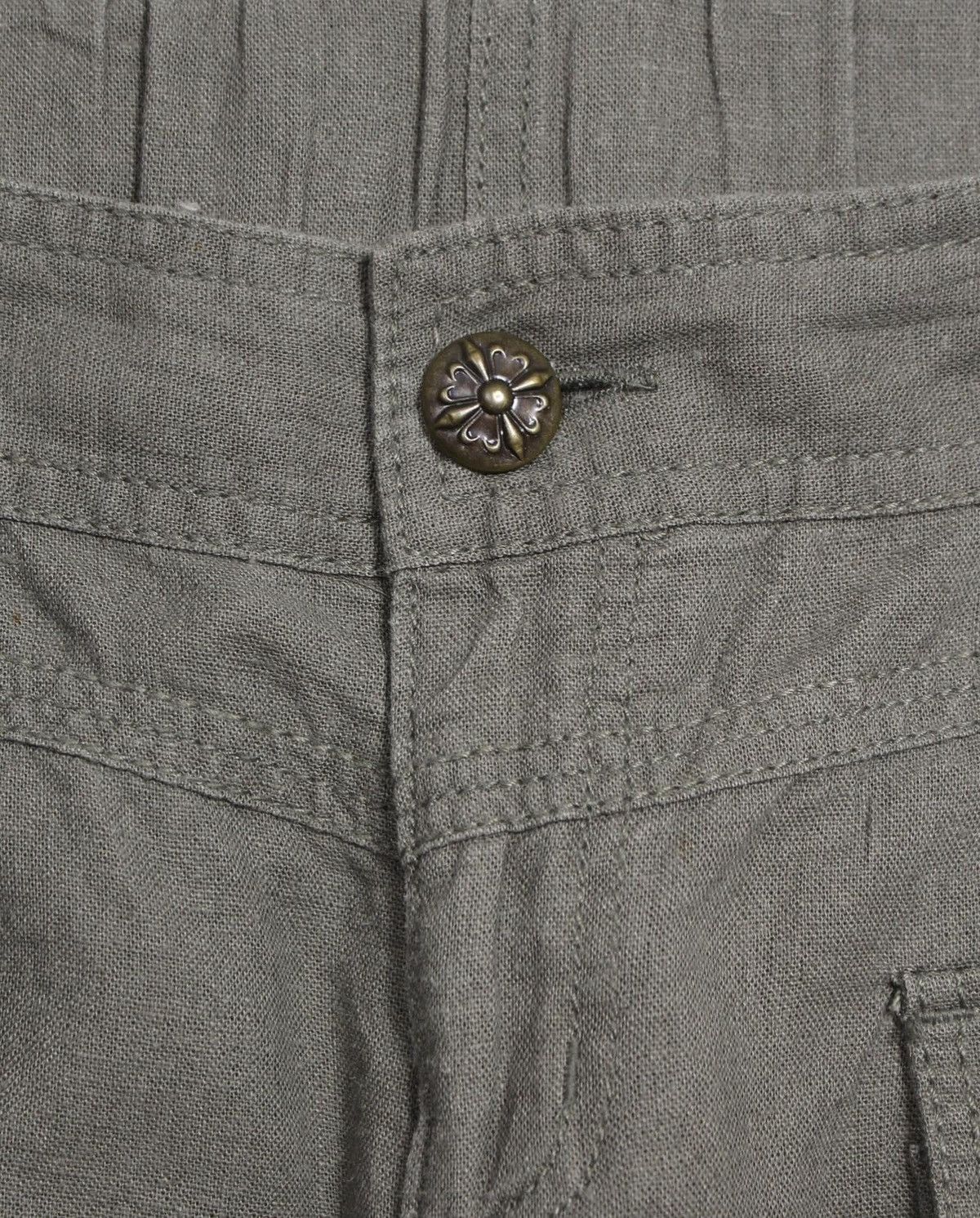 If Six Was Nine 2000S GALYGE LINEN 6 POCKET CARGO PANTS Size US 33 - 3 Thumbnail