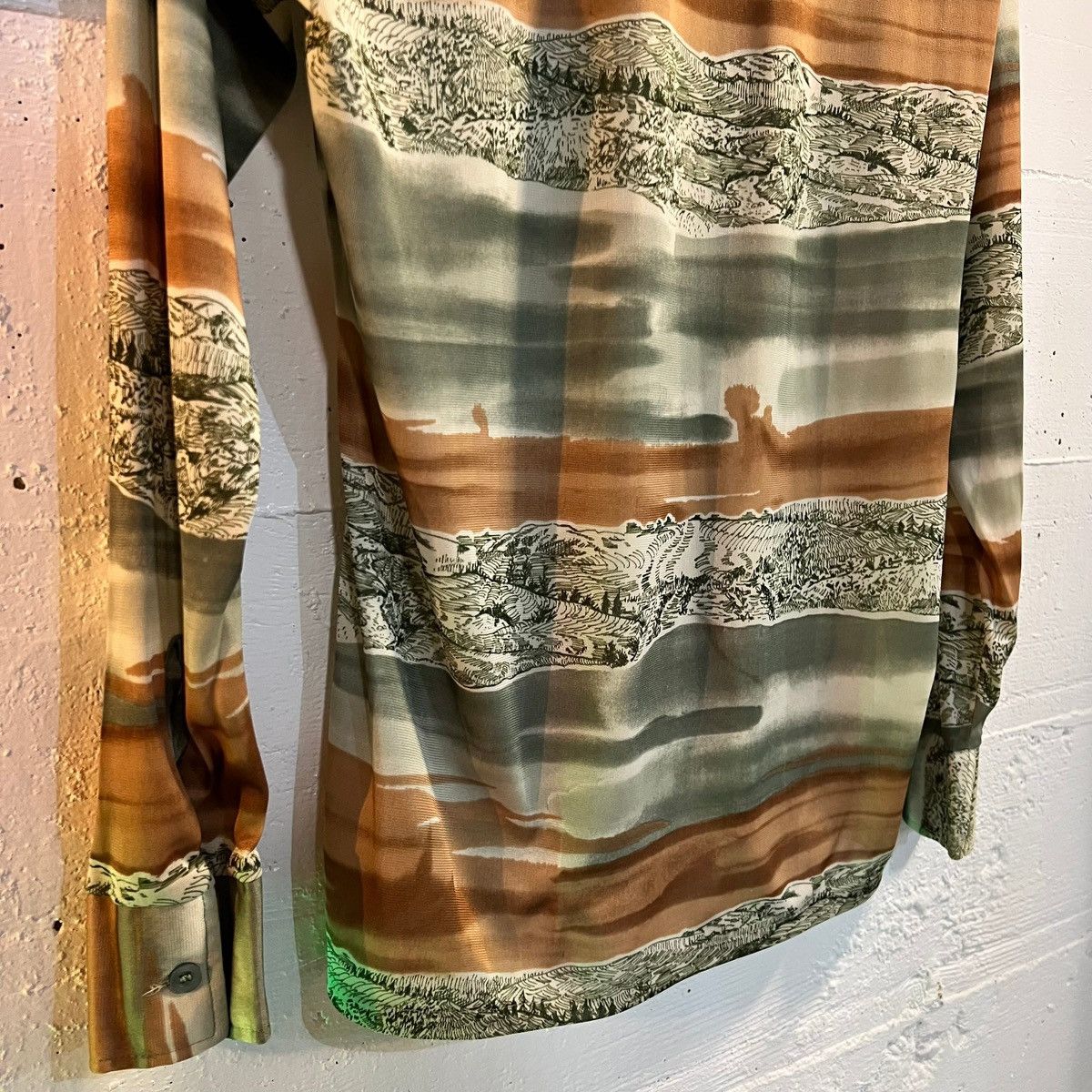 Vintage True Vintage 70’s Landscape Long Sleeve Button Up Shirt Size US M / EU 48-50 / 2 - 7 Thumbnail
