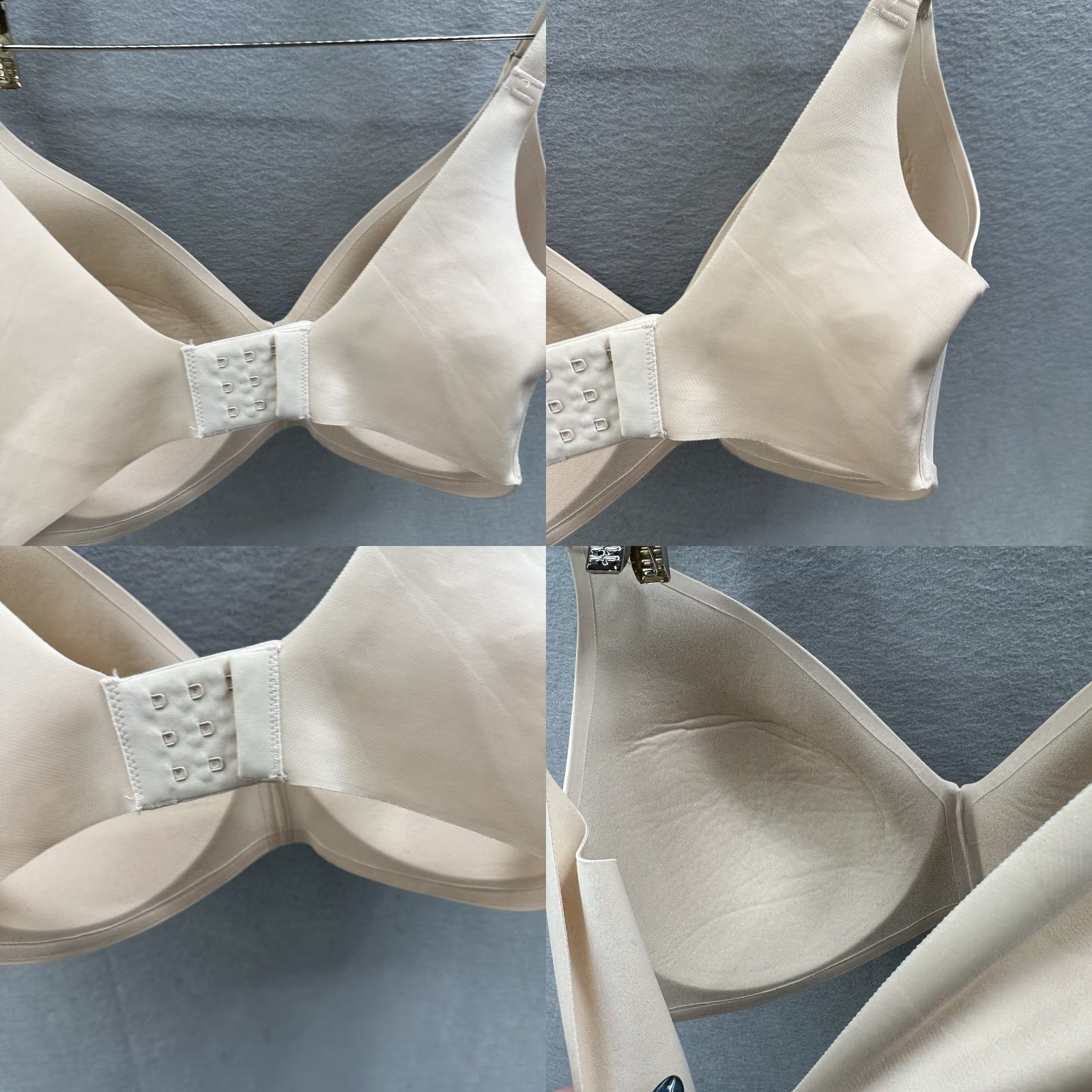 Vintage Soma Vanishing 360 Wireless T-Shirt Bra Women’s 34DDD Beige Seamless Adjustable Underwire No Nipple Cover Size ONE SIZE - 8 Thumbnail