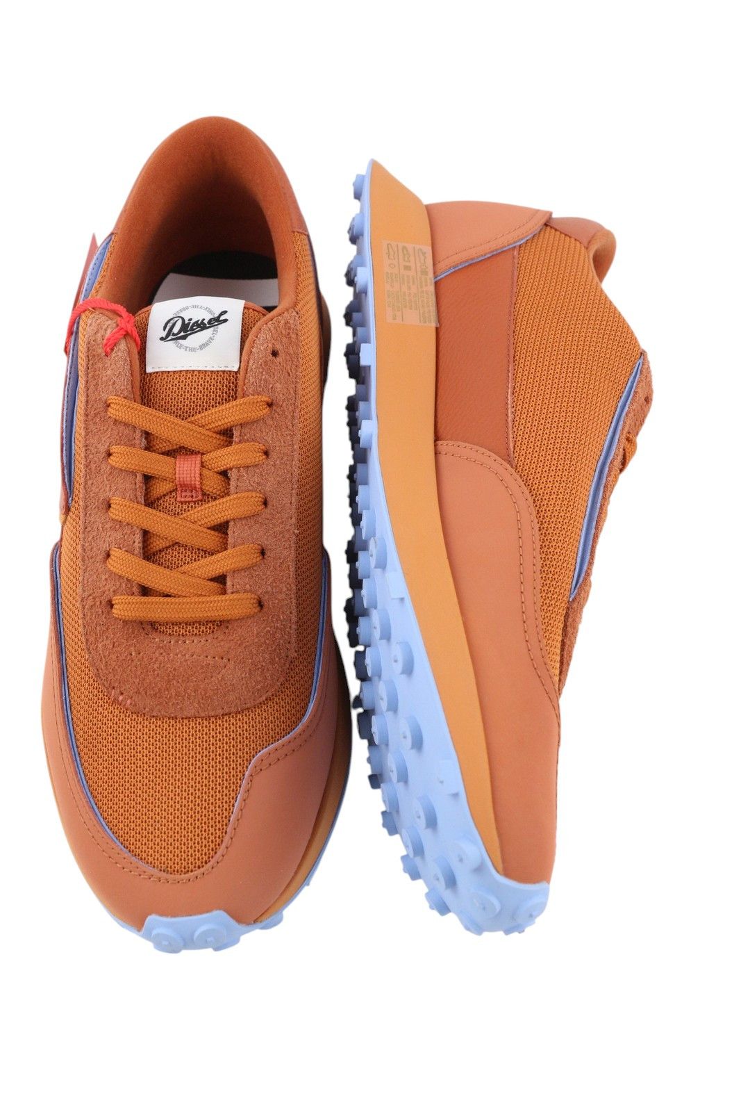 Diesel S-RACER LC EU45 Brown Leather Low Top Logo 41137 Size US 12 / EU 45 - 6 Thumbnail