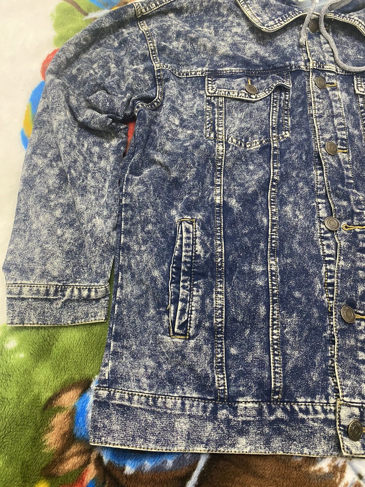 Japanese Brand ACID WASH DESIGN JACKET HOODIE PULL IN OUT DESIGN Size US L / EU 52-54 / 3 - 2 Thumbnail