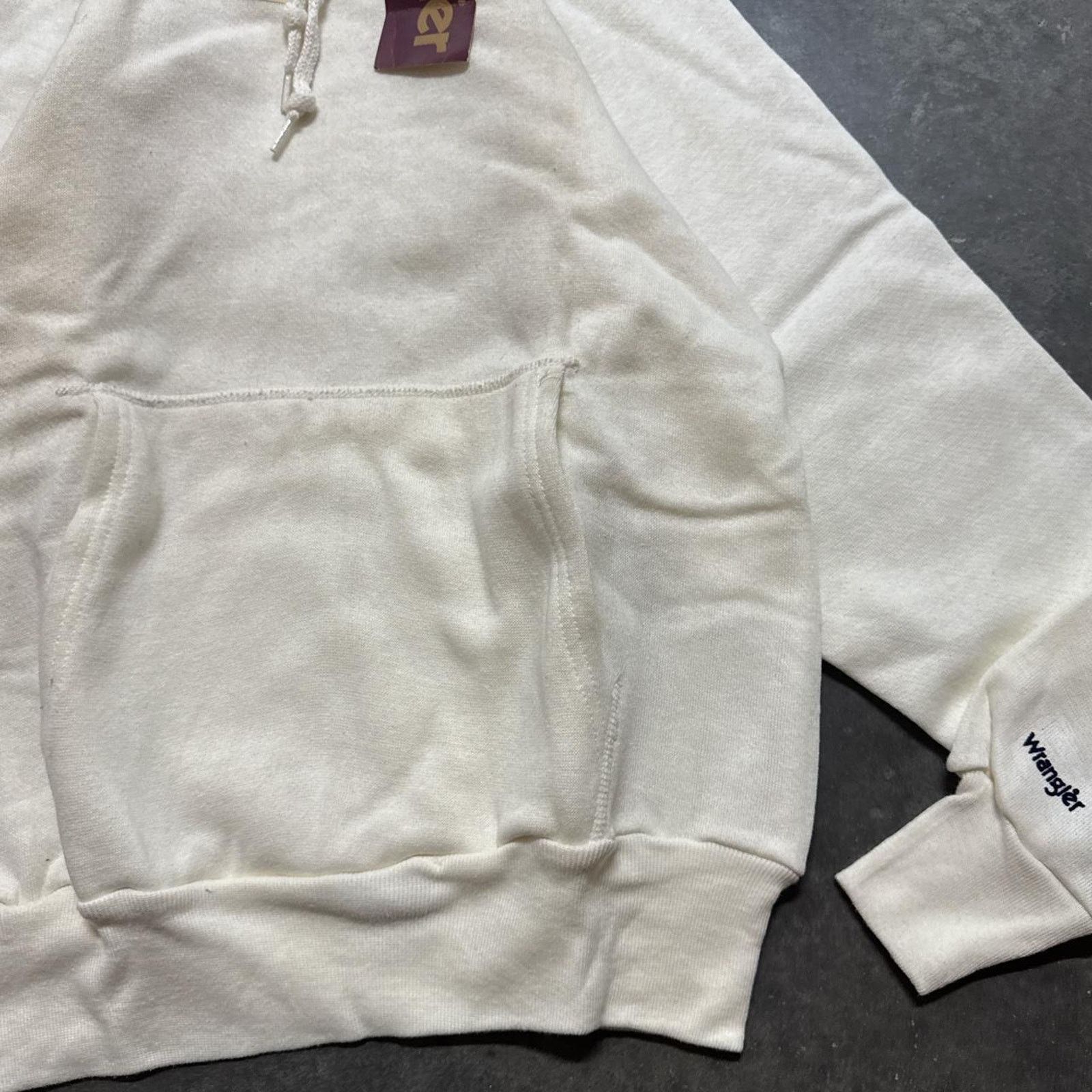 Vintage True Vintage 70s Wrangler NWT 5050 Blank Hoodie Sweatshirt Size US S / EU 44-46 / 1 - 3 Thumbnail
