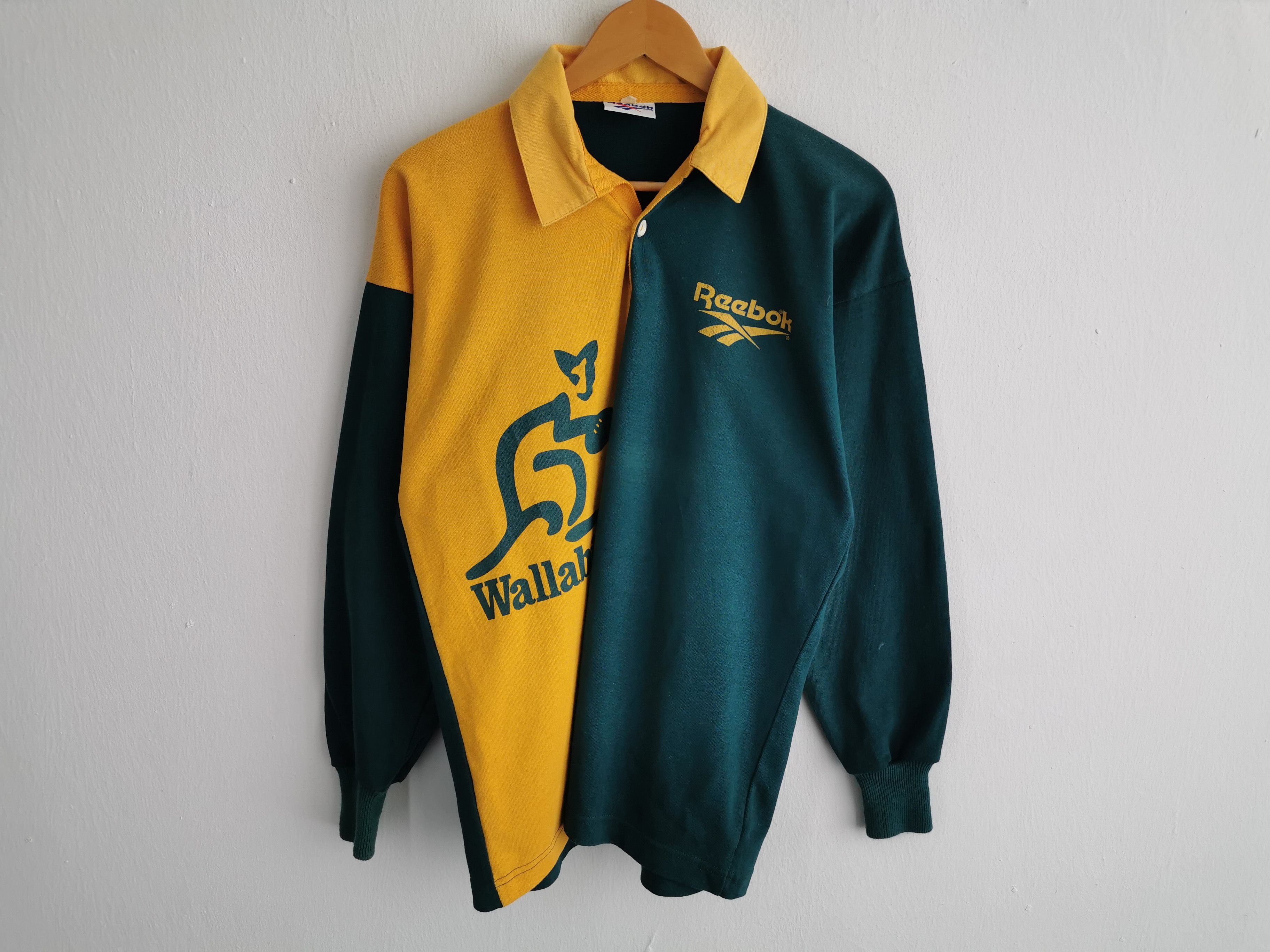 Reebok Vintage 90's Reebok Australian Rugby Wallabies Polo Shirt Size US M / EU 48-50 / 2 - 2 Thumbnail