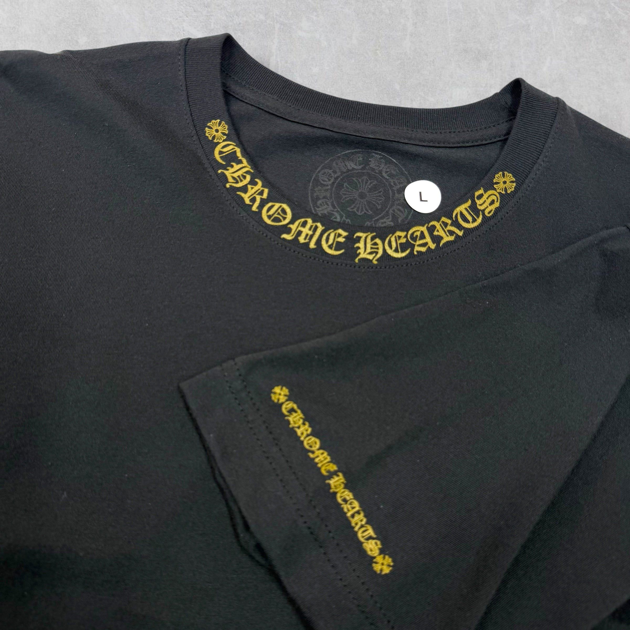 Chrome Hearts Chrome Hearts Olive Neck Logo Tee L Size US L / EU 52-54 / 3 - 3 Thumbnail