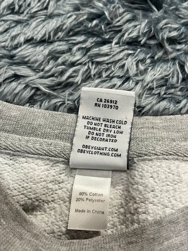 Obey Obey x Keith Haring 2012 Grey Crewneck Size US L / EU 52-54 / 3 - 6 Thumbnail