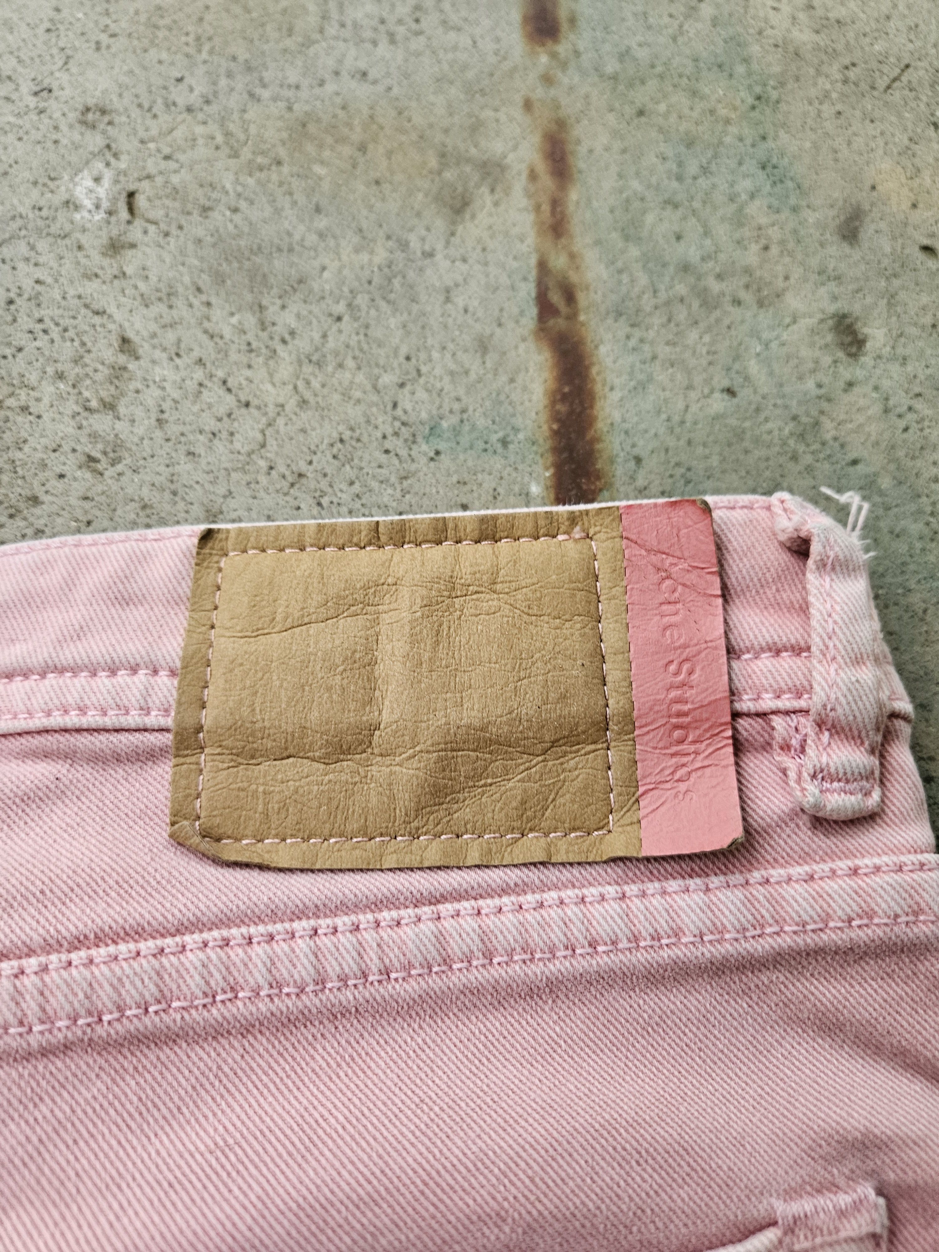 Acne Studios Blå Konst Peg Milk Pink Straight Leg Denim Jeans Size US 26 / EU 42 - 8 Thumbnail
