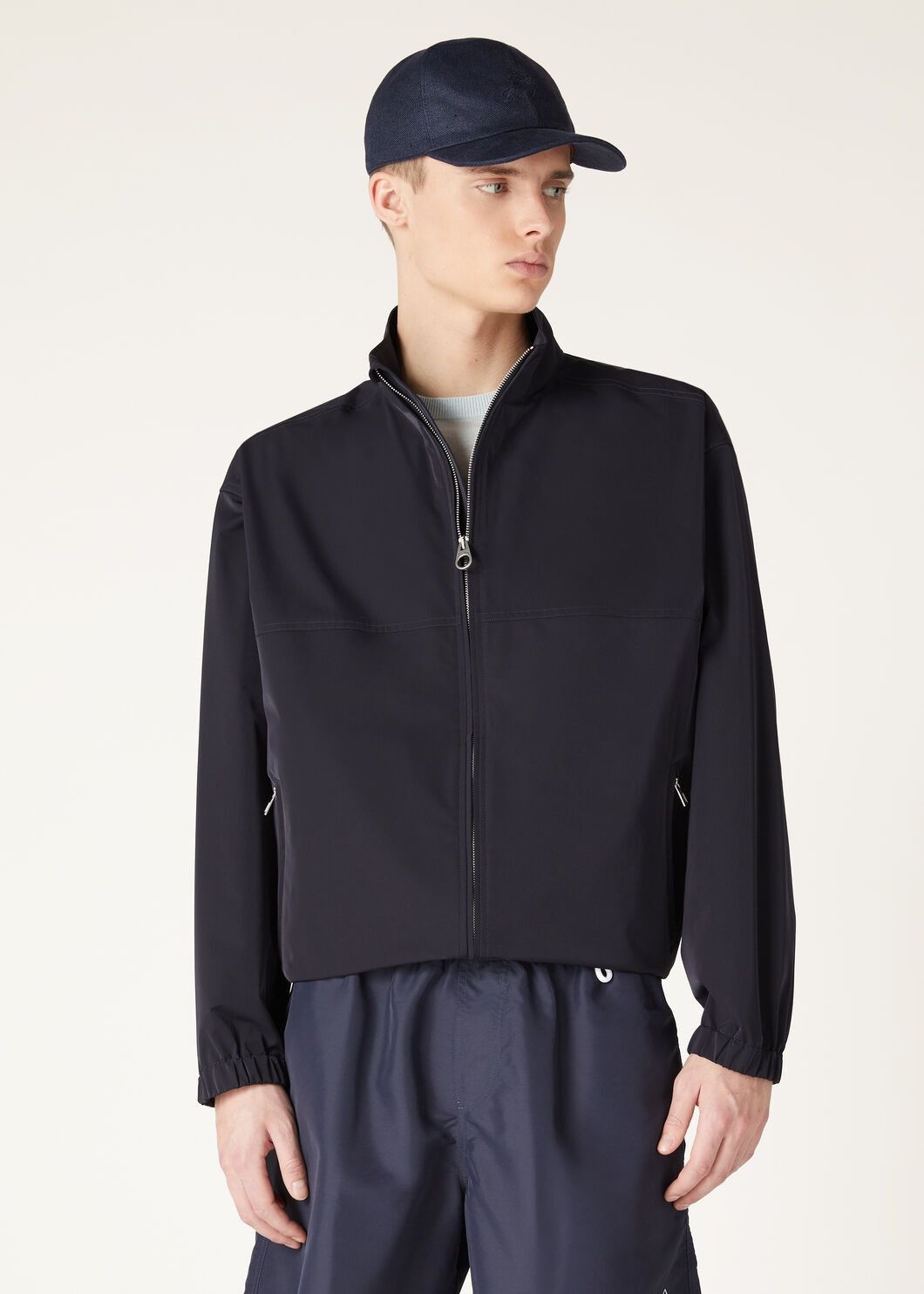 Loro Piana o1w1db10725 FAO4840 Keit Bomber Jacket in Navy Blue Size US S / EU 44-46 / 1 - 4 Thumbnail