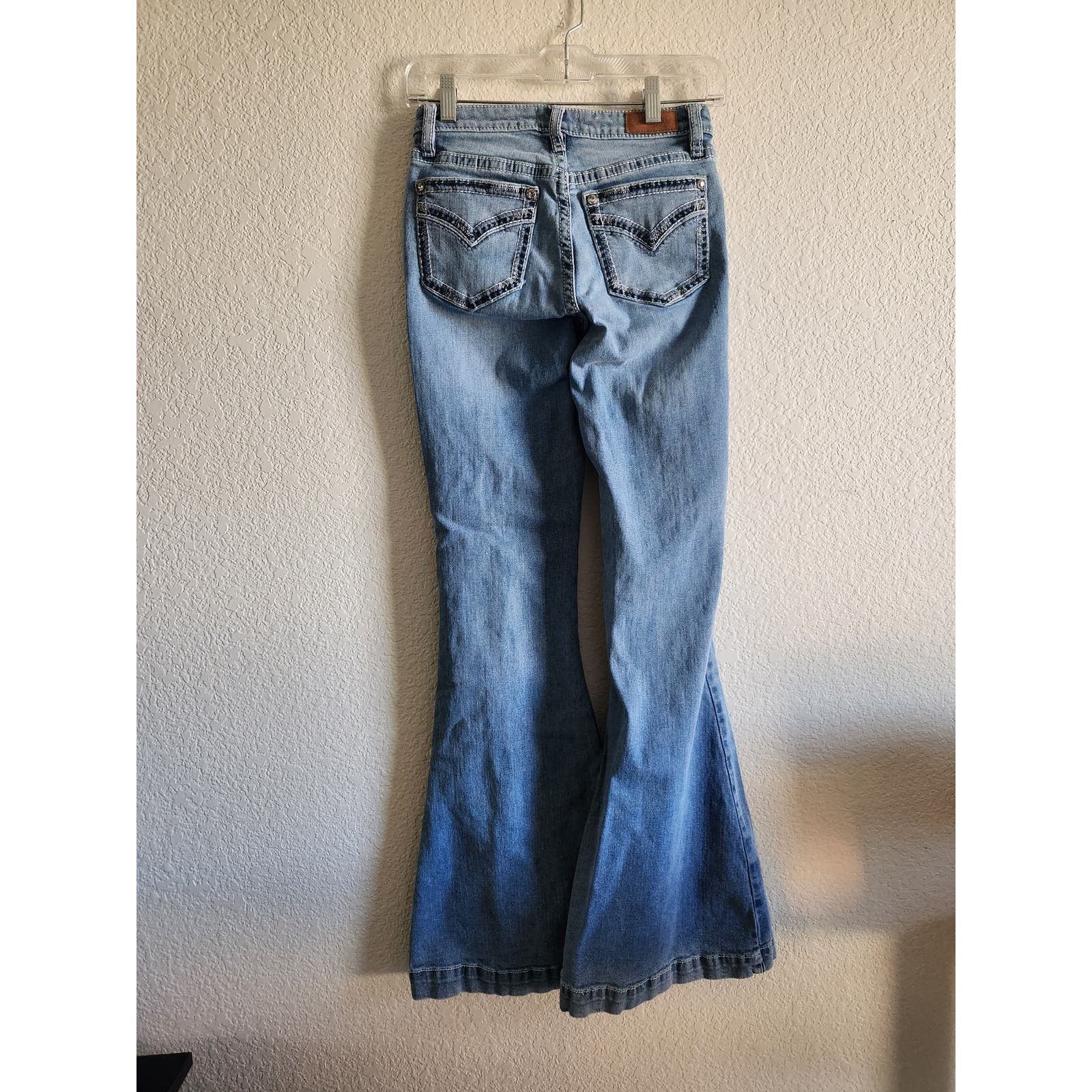 Other Shyanne Country Wide Leg Women's Light Wash Jeans 26Wx34L Size 26" / US 2 / IT 38 - 3 Thumbnail