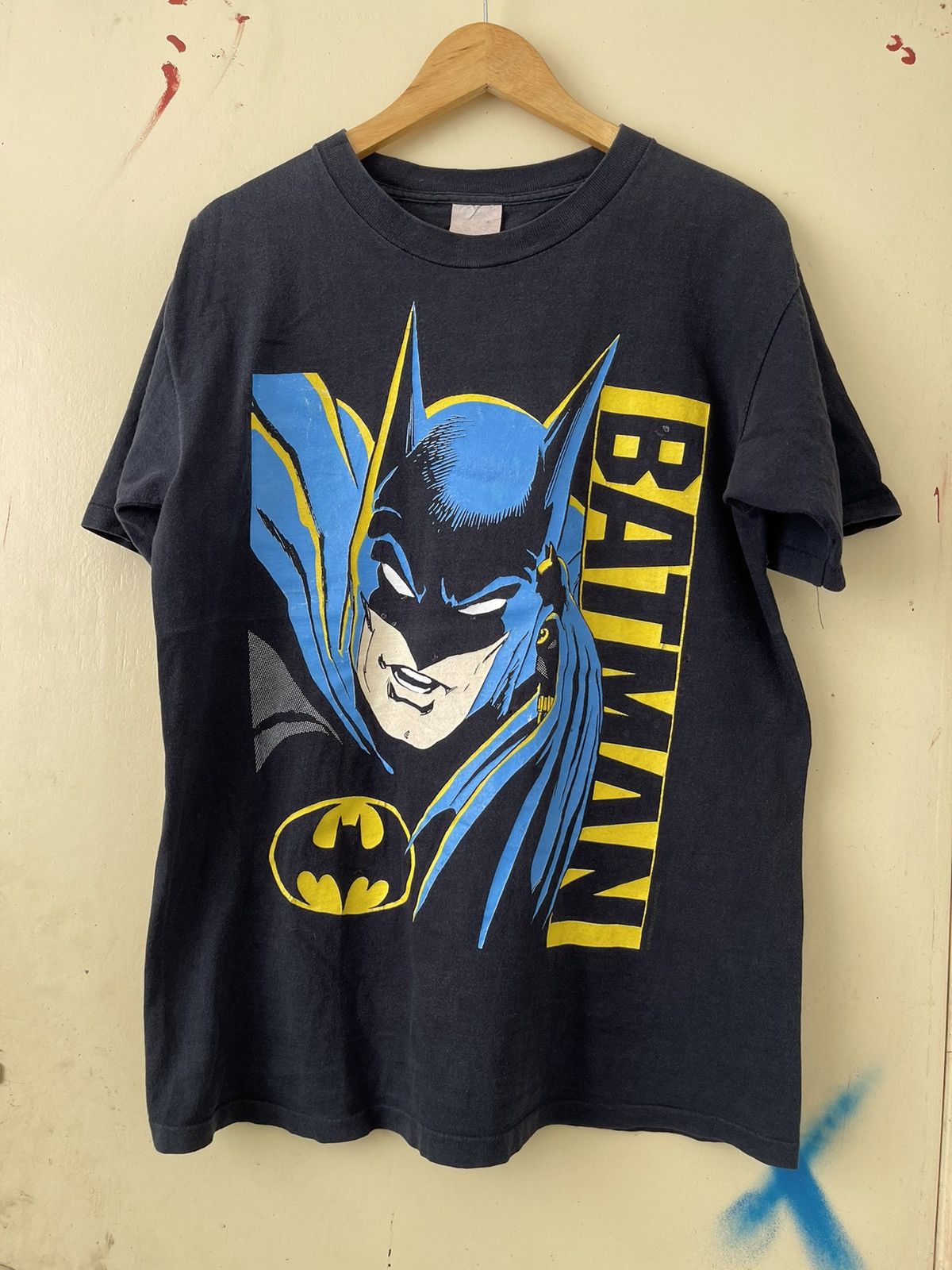 DC Comics × Vintage 1988 Vintage Batman Character T Shirt Size US L / EU 52-54 / 3 - 1 Thumbnail