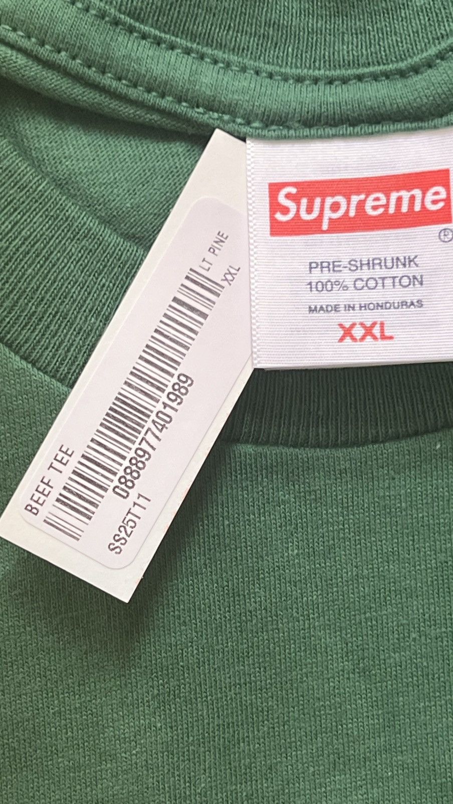 Supreme XXL Supreme Beef Tee photo 2025 western beef light pine Size US XXL / EU 58 / 5 - 13 Thumbnail