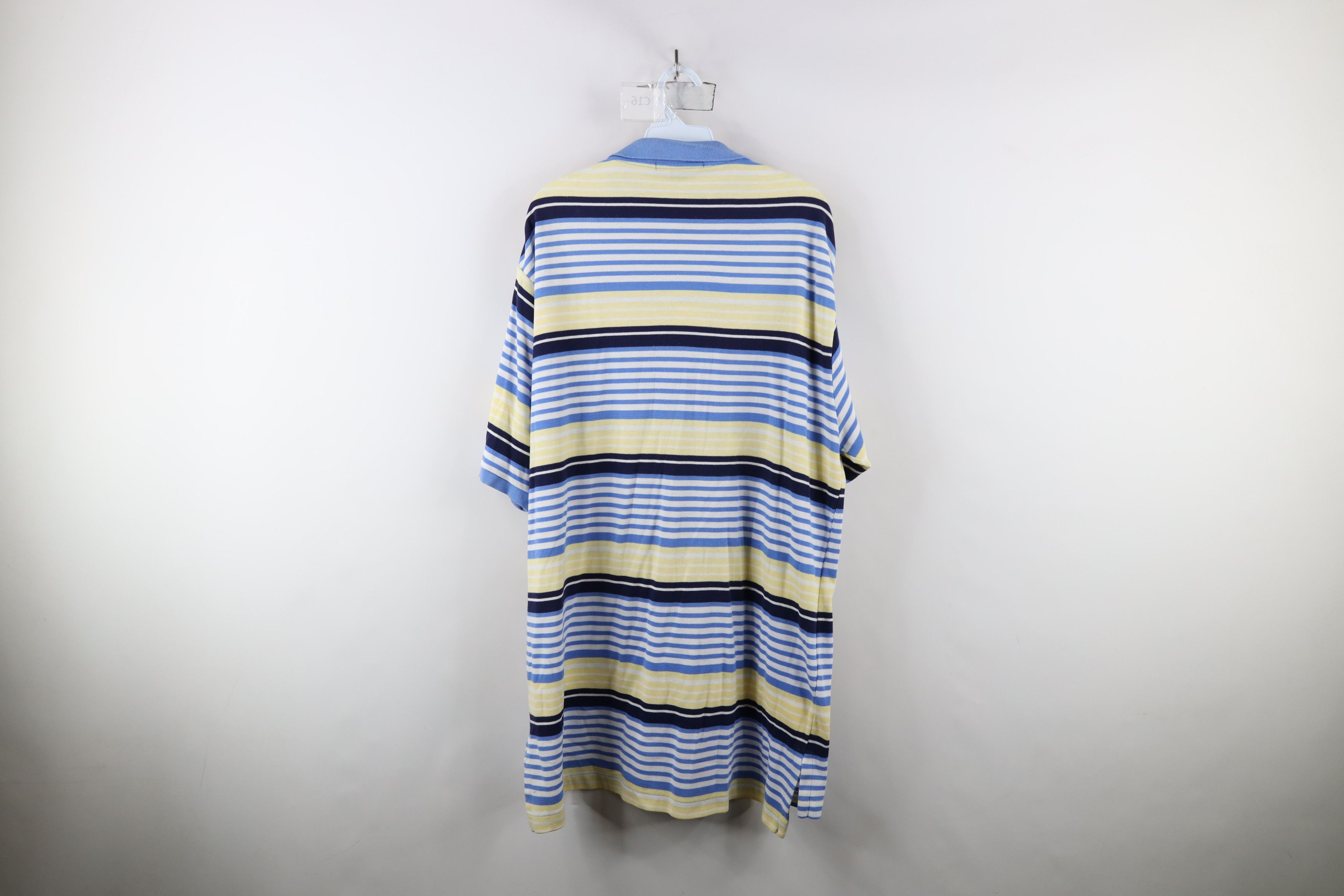 Ralph Lauren × Vintage Vintage 90s Ralph Lauren Block Knit Polo Shirt Cotton USA Size US XL / EU 56 / 4 - 10 Thumbnail