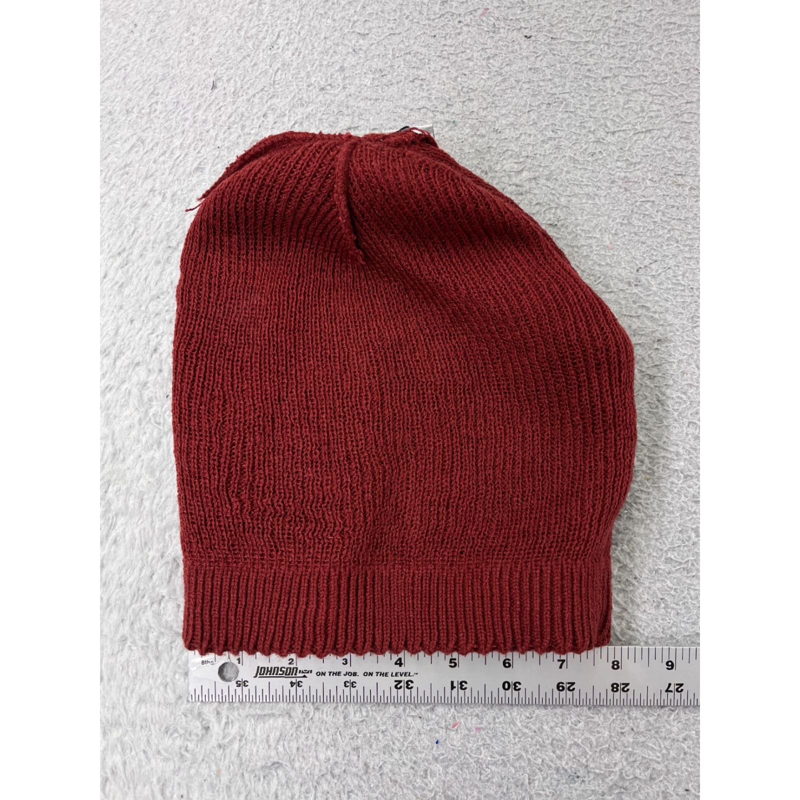 Vintage C.C Exclusives Beanie Adult One Size Red Knit 100% Acrylic Winter Ski Logo Womens Size ONE SIZE - 3 Thumbnail