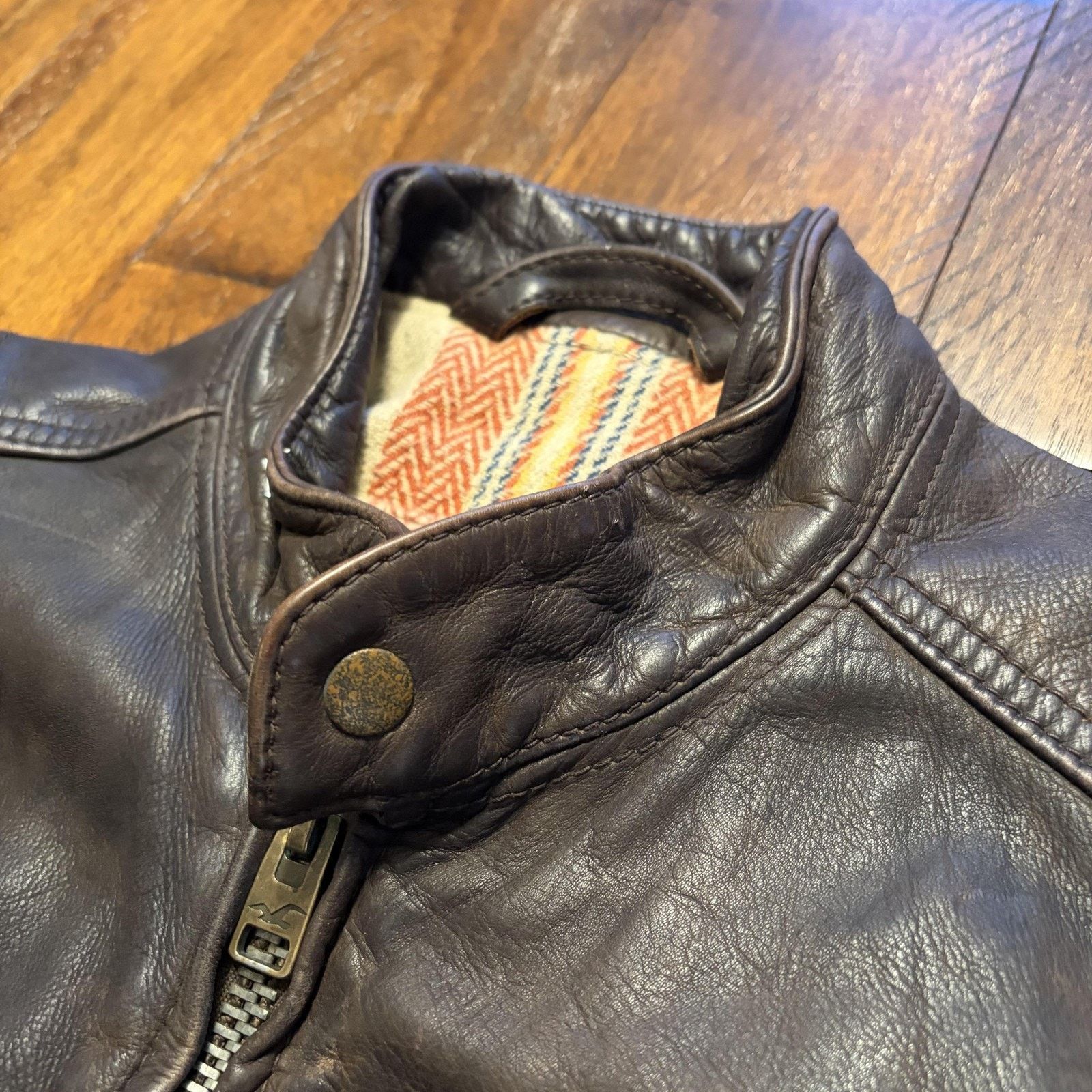 Hollister Hollister Palm Canyon Jacket Mens Small Leather Moto Bomber Size US S / EU 44-46 / 1 - 5 Thumbnail