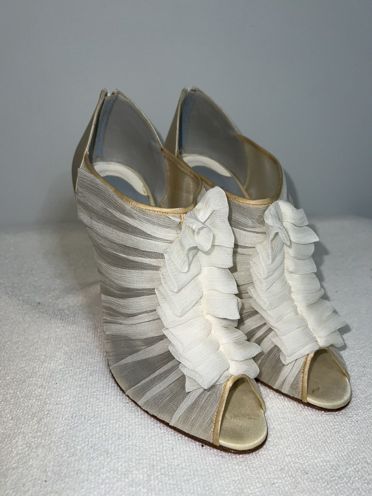 Christian Louboutin Christian Louboutin Silk Canonita 100 MM Booties 40 Size US 10 / IT 40 - 8 Thumbnail
