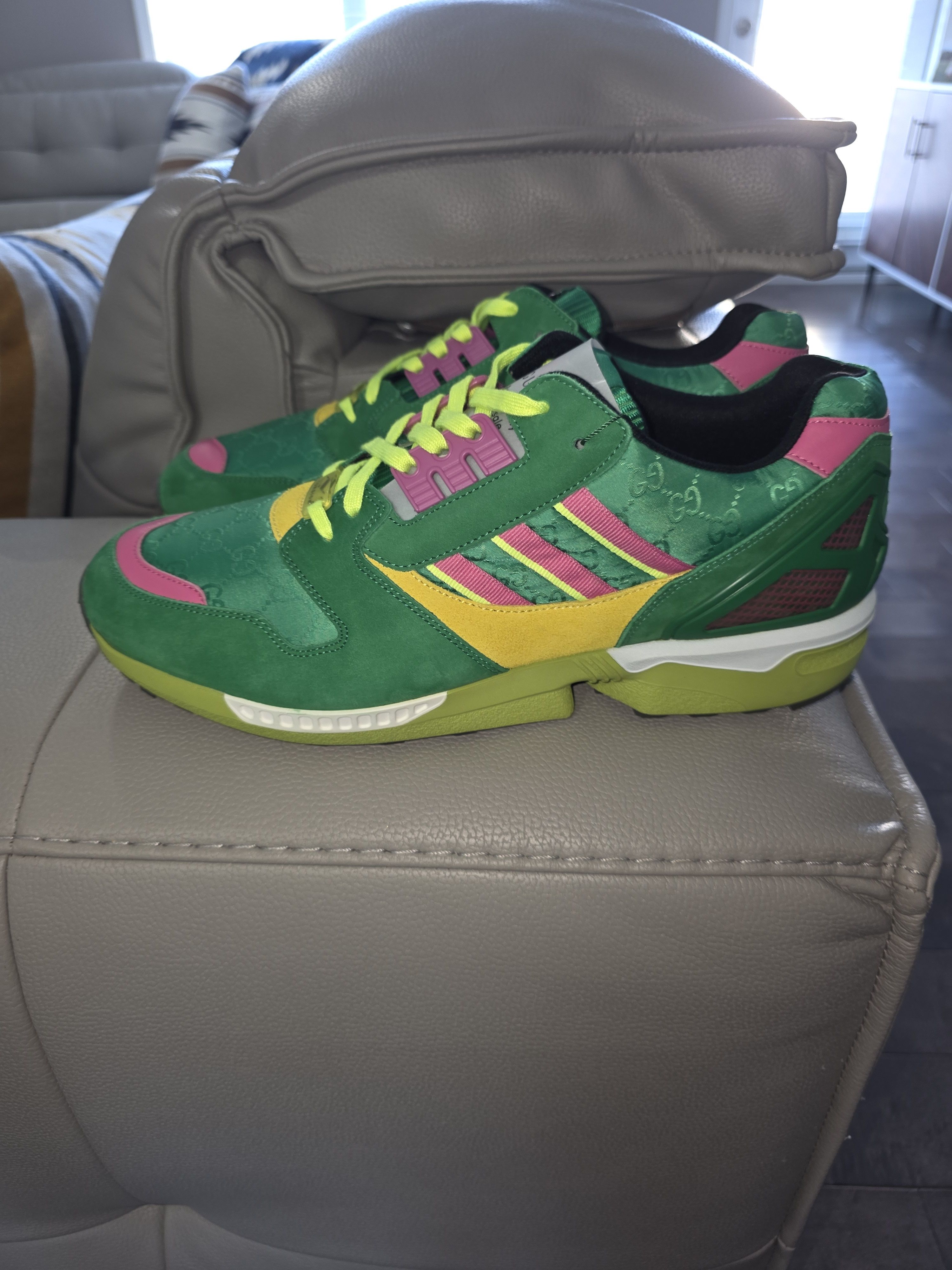 Adidas × Gucci ZX 8000 GG MONOGRAM Size US 11.5 / EU 44-45 - 3 Thumbnail